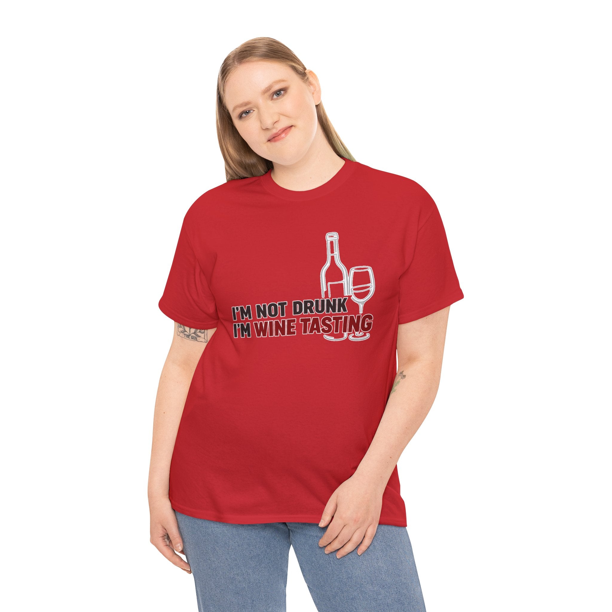 I'm Not Drunk, I'm Wine Tasting T-Shirt — Funny Wine Lover Graphic Tee