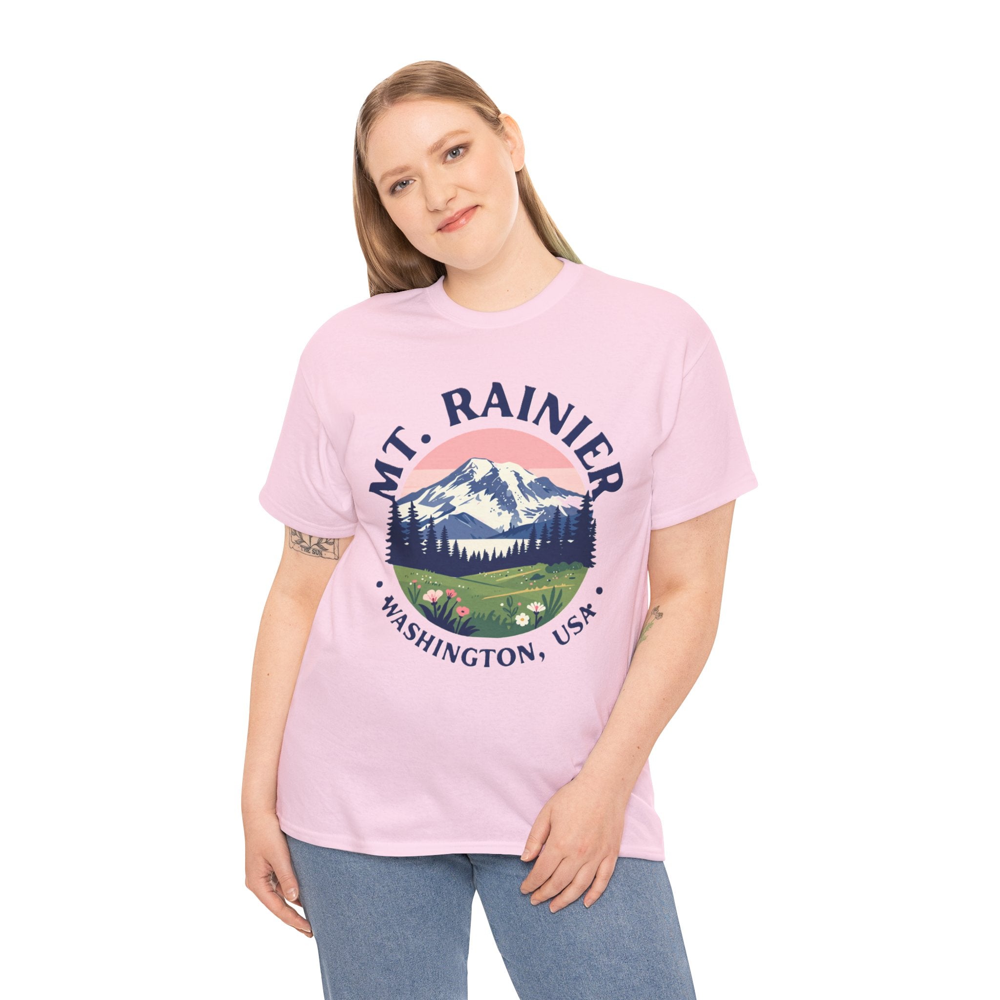 Mt. Rainier Graphic Tee — Washington National Park Vintage Mountain Shirt