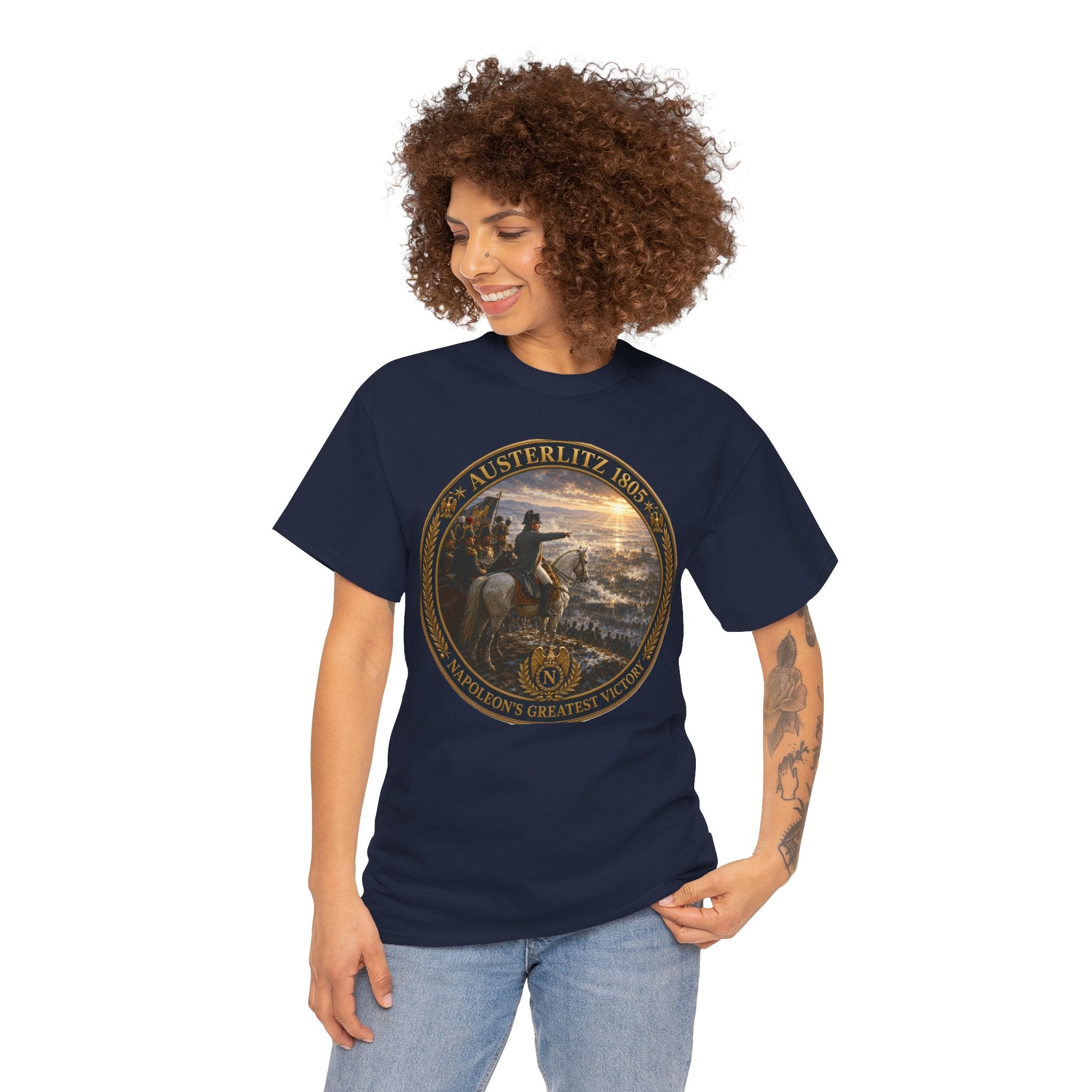 Austerlitz 1805 Battle Tee — Historical Napoleonic War Medal Design