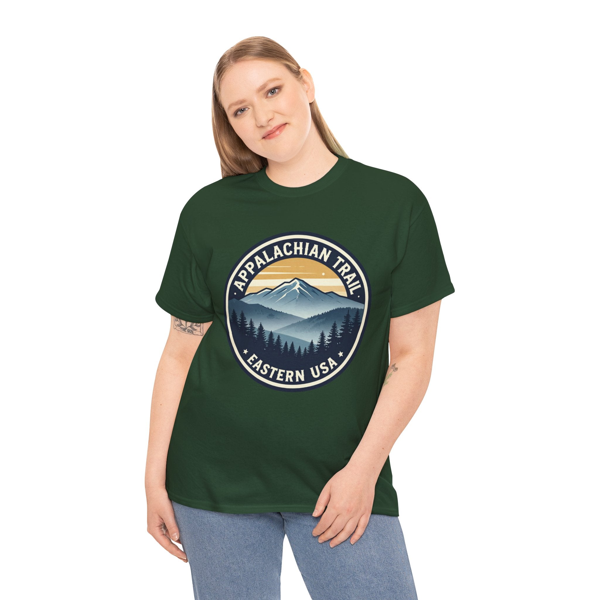 Appalachian Trail T-Shirt | AT Thru Hiker Tee | Eastern USA Vintage Mountain Badge Graphic Shirt | Hiking Gift