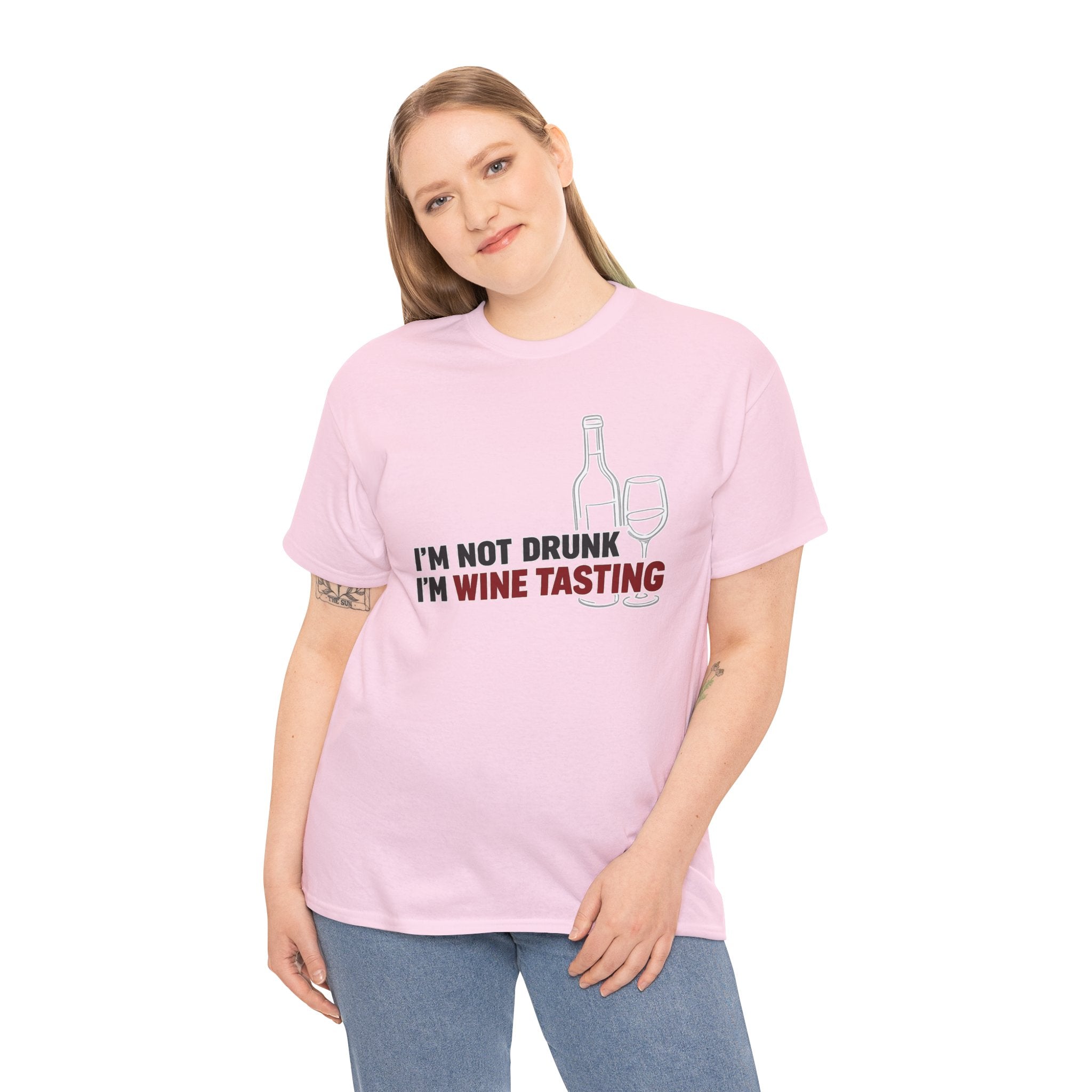 I'm Not Drunk, I'm Wine Tasting T-Shirt — Funny Wine Lover Graphic Tee