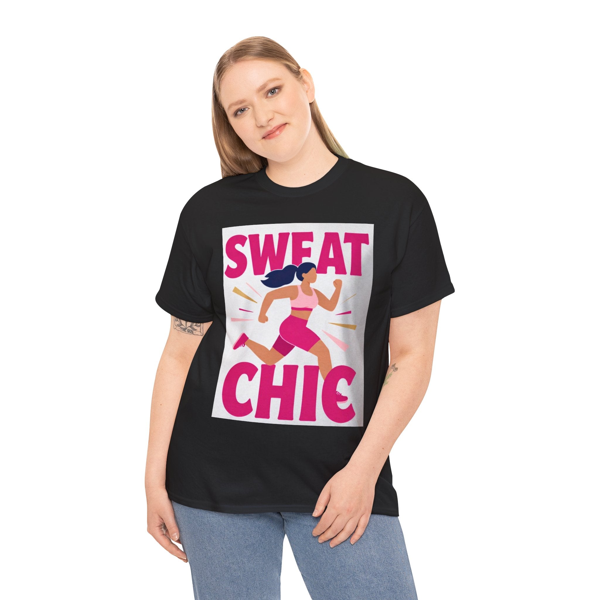Sweat Chic T-Shirt | Women's Fitness Motivation Tee