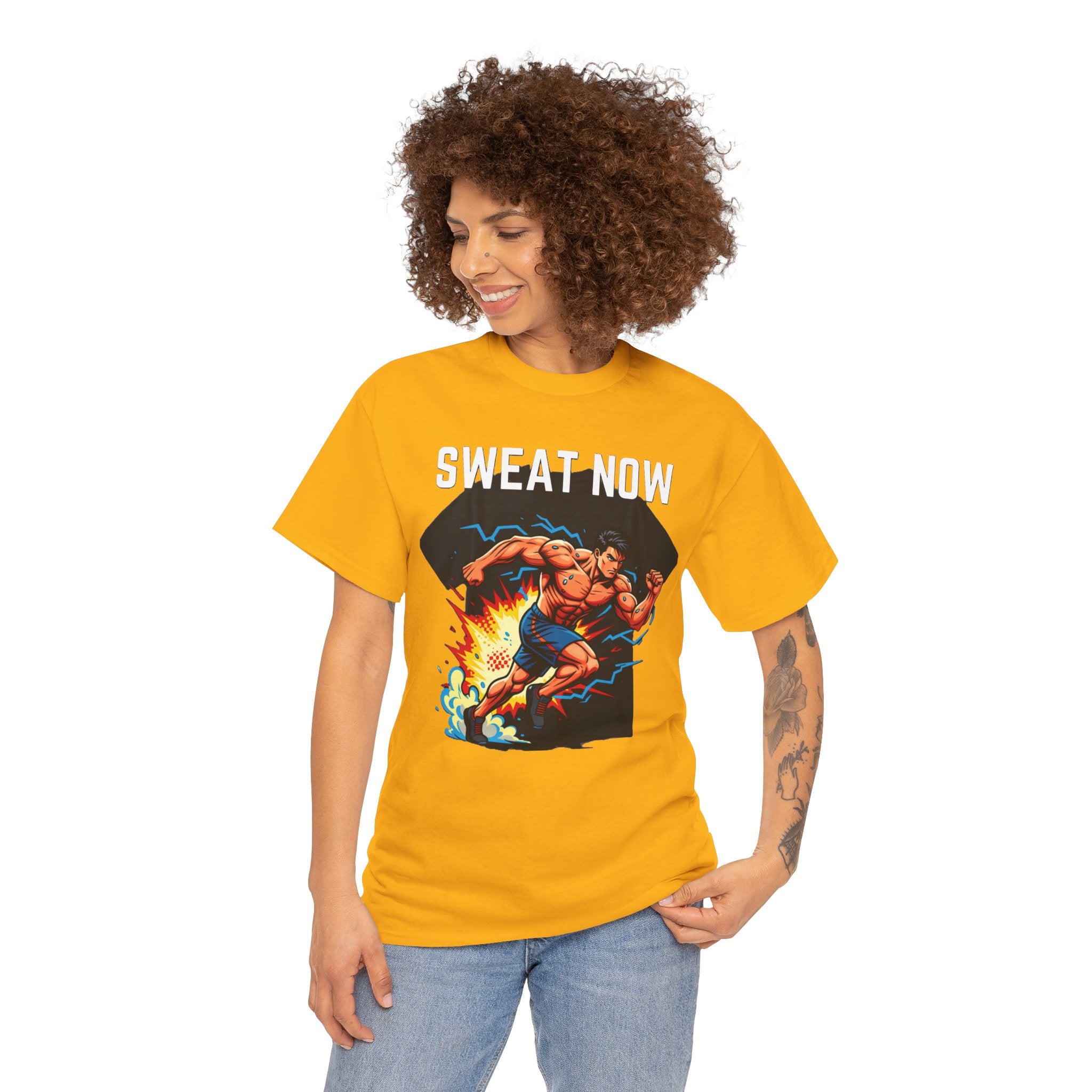 Sweat Now T-Shirt | Men's Gym Motivation Tee
