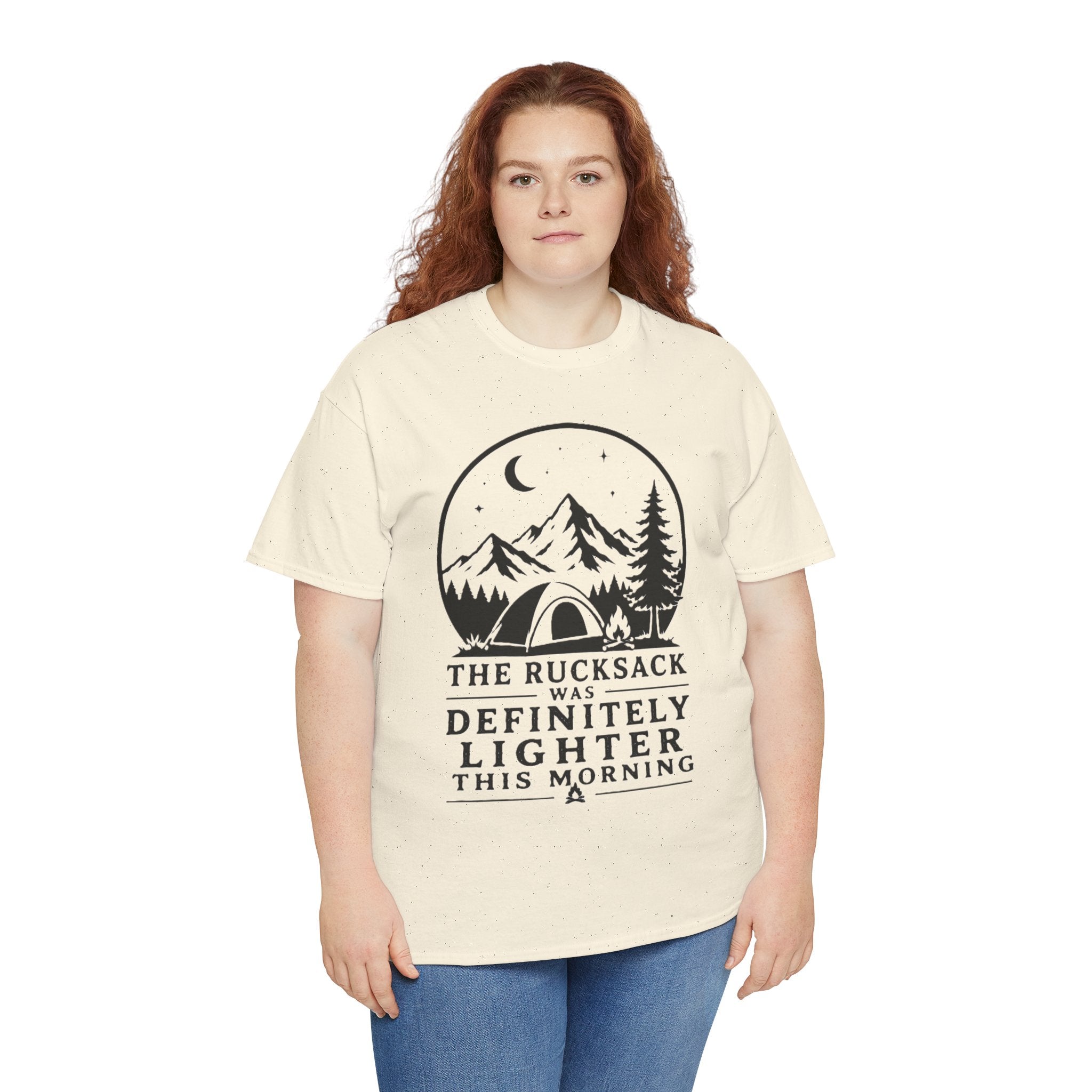 I Packed Light The Mountain Disagrees – Funny Hiking Backpacker Outdoor Graphic T-Shirt