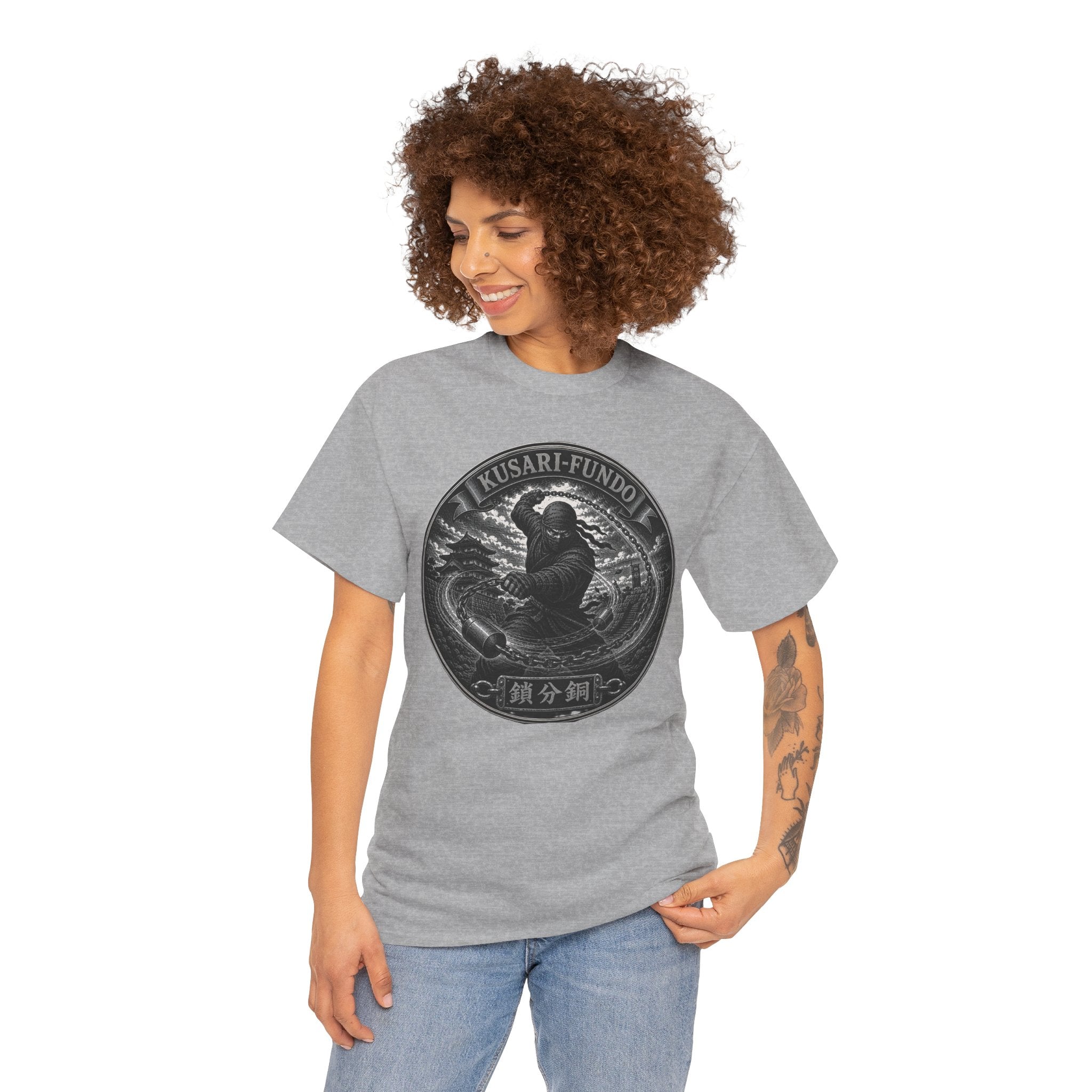 Kusari-Fundo Ninja Chain Weapon T-Shirt | Japanese Weapon Tee