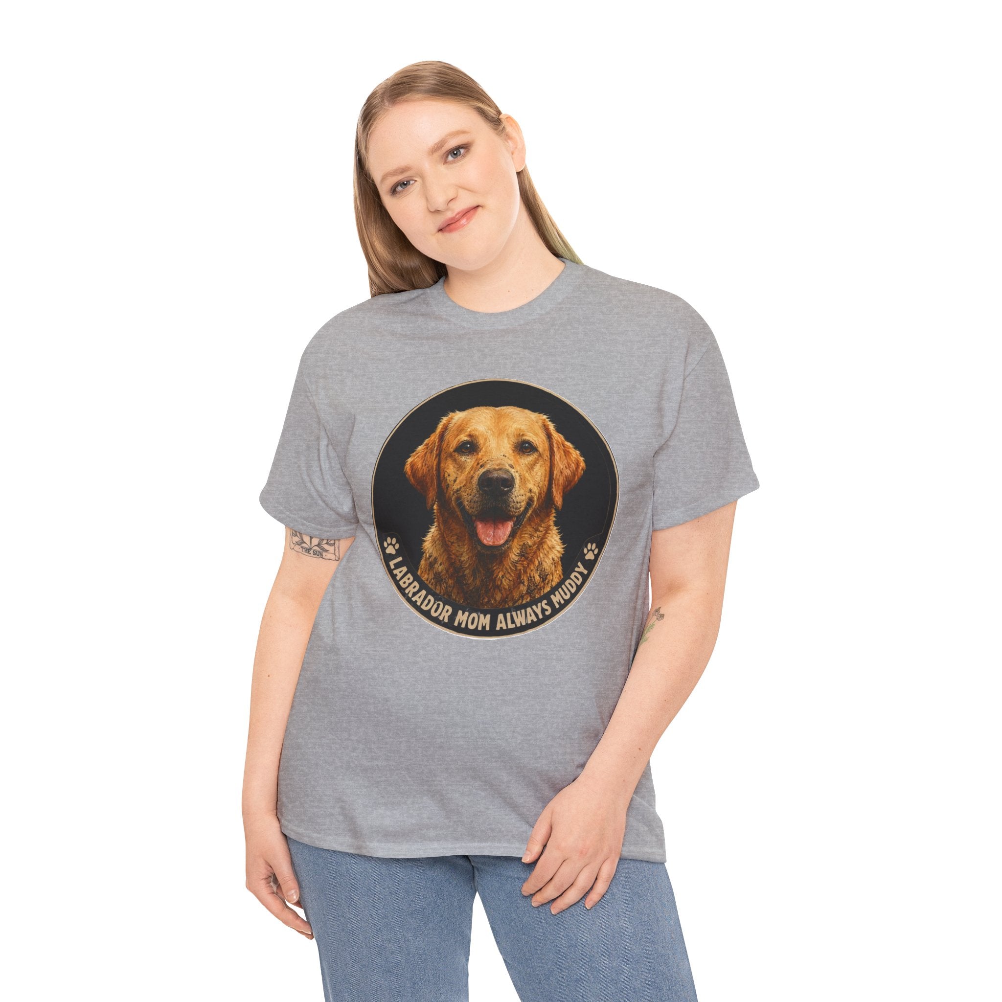 Labrador Mom Always Muddy T-Shirt | Labrador Retriever Owner Tee
