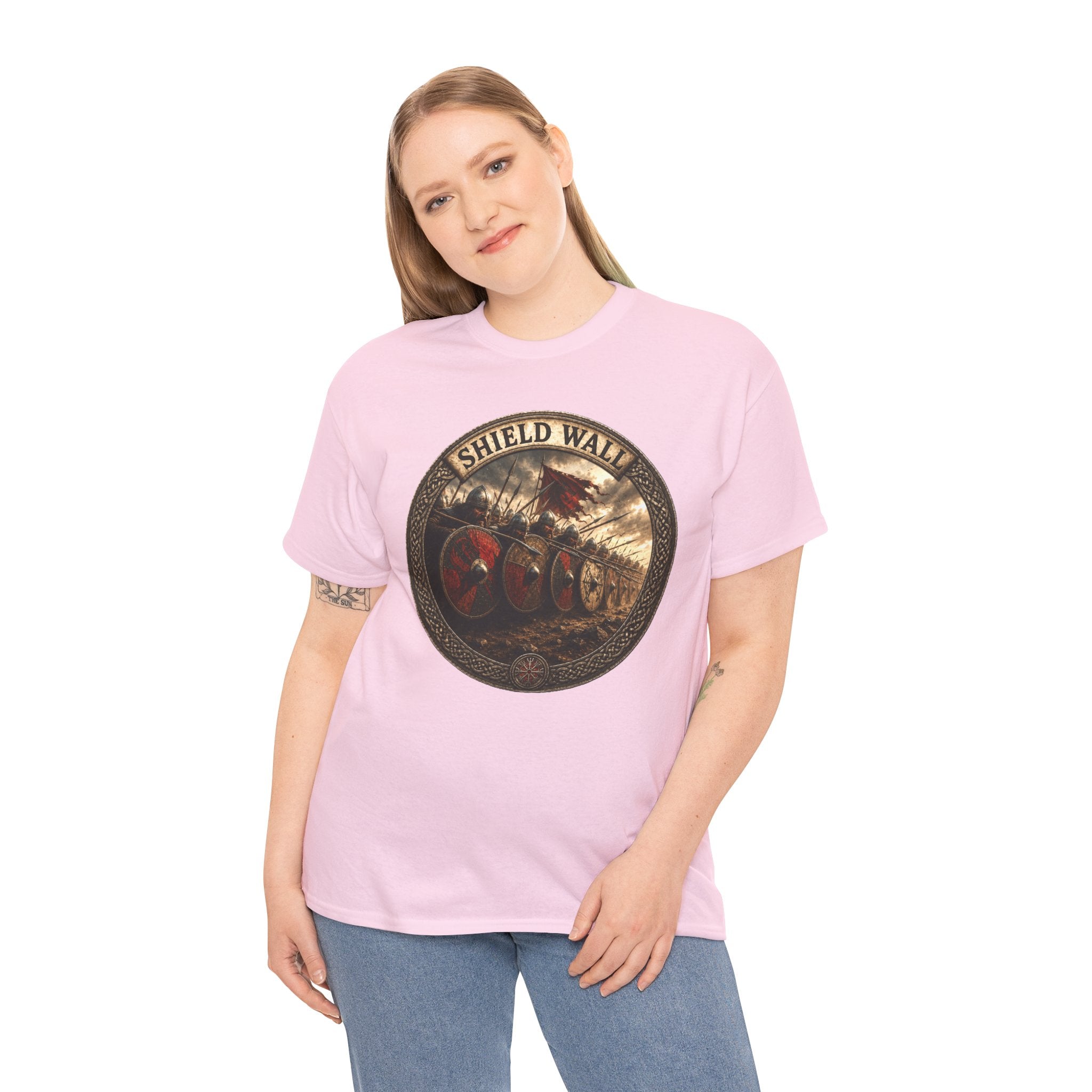 Shield Wall T-Shirt | Viking Battle Formation Tee