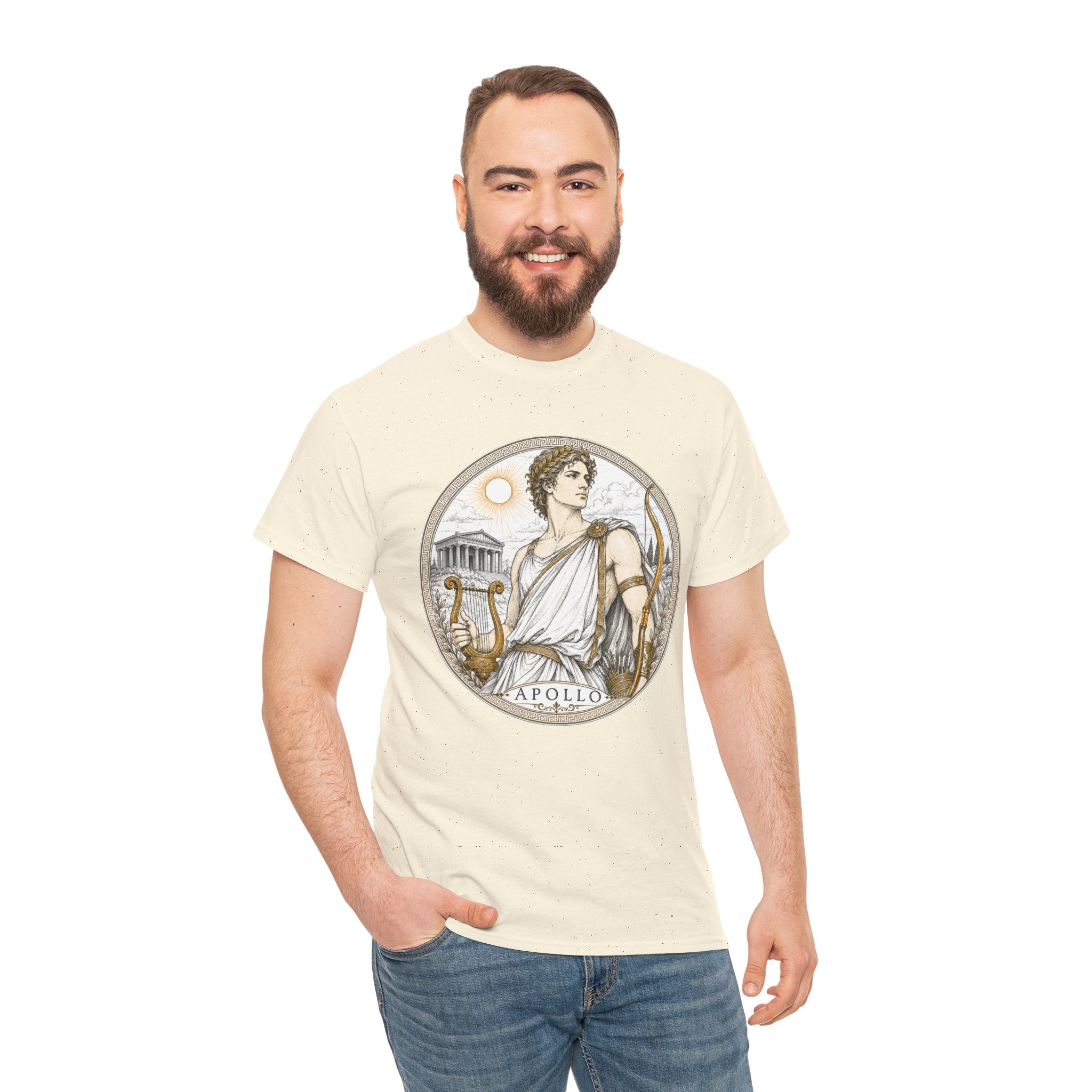 Apollo Greek Mythology T-Shirt — God of the Sun Music Light Lyre Bow Oracle