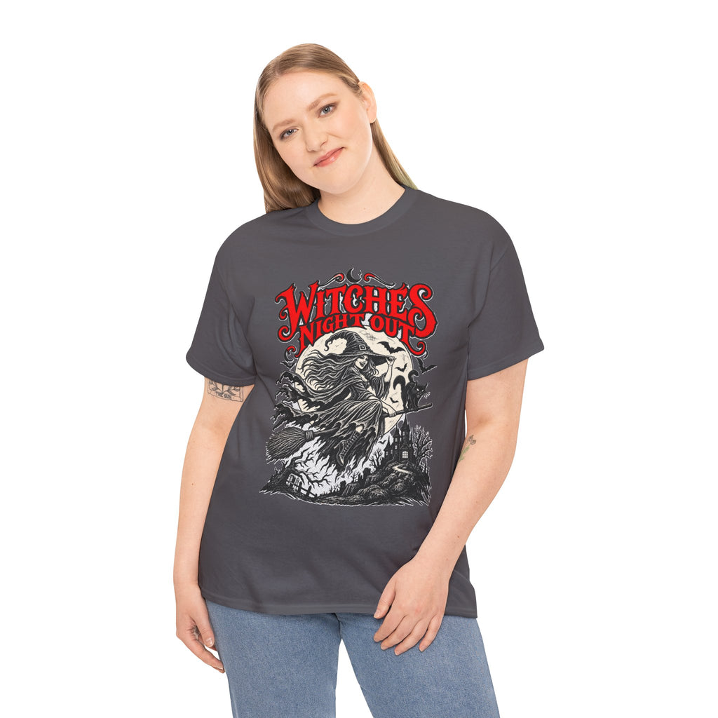 Witches' Night Out – Vintage Gothic Halloween Witch T-Shirt