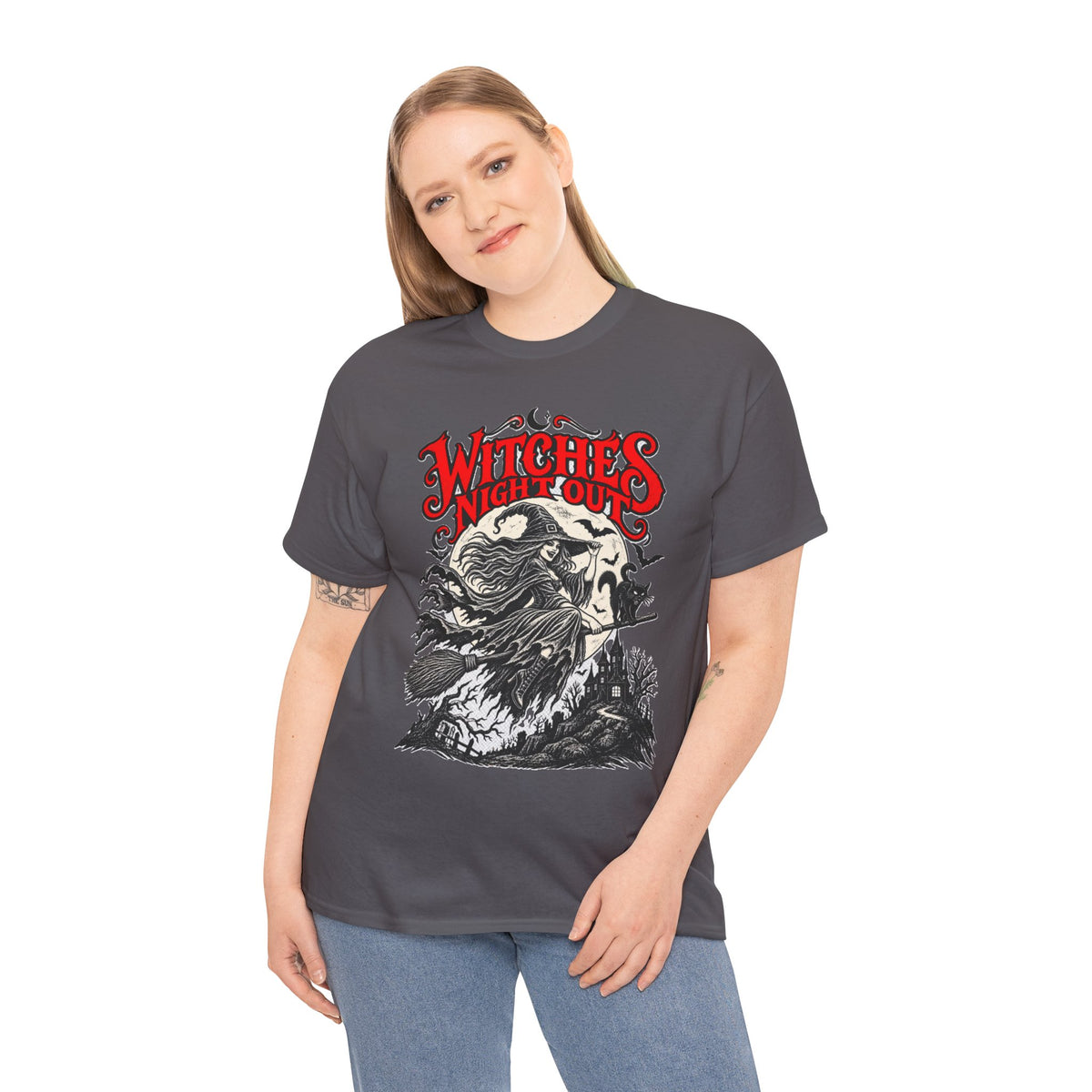 Witches' Night Out – Vintage Gothic Halloween Witch T-Shirt