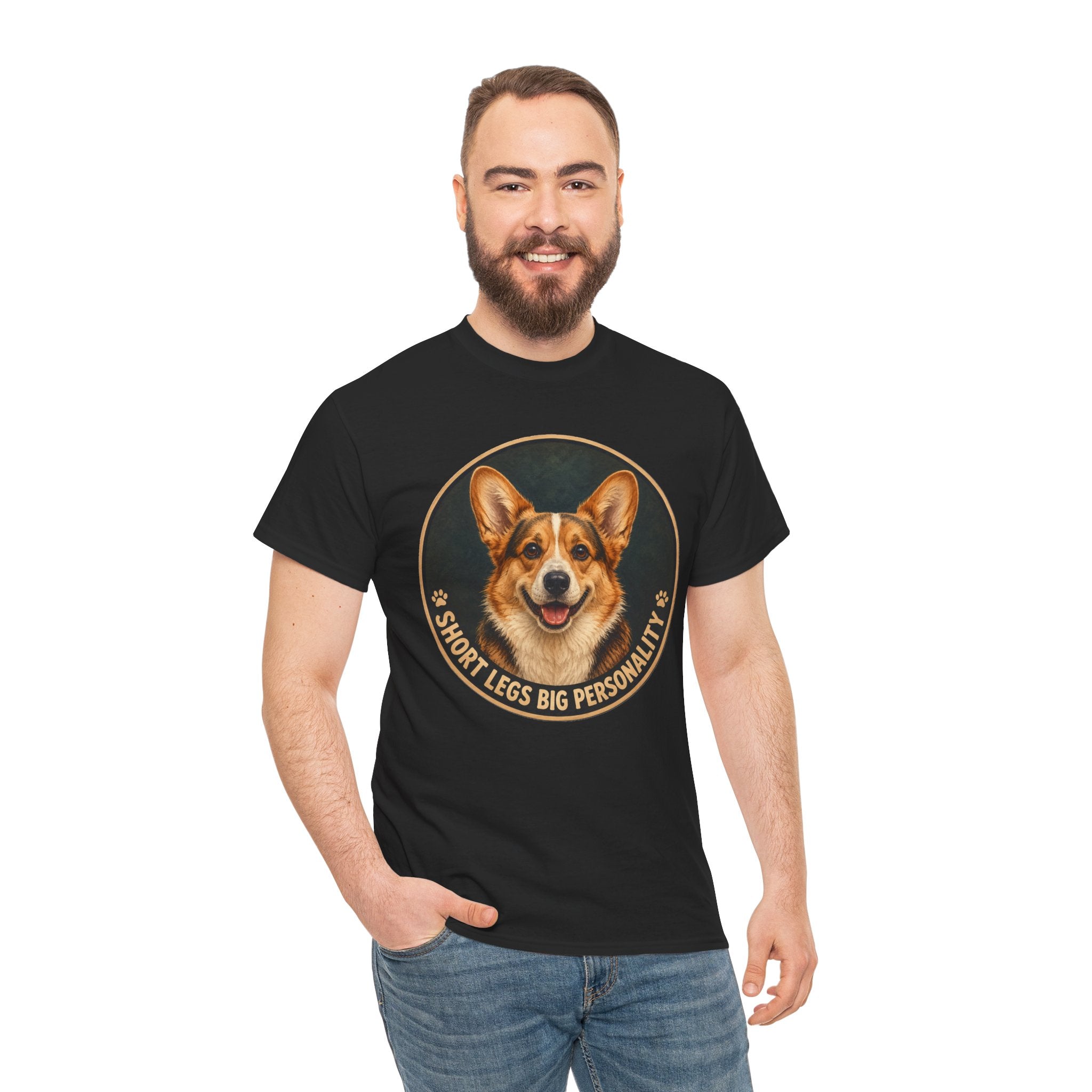 Corgi Short Legs Big Personality T-Shirt | Corgi Owner Tee