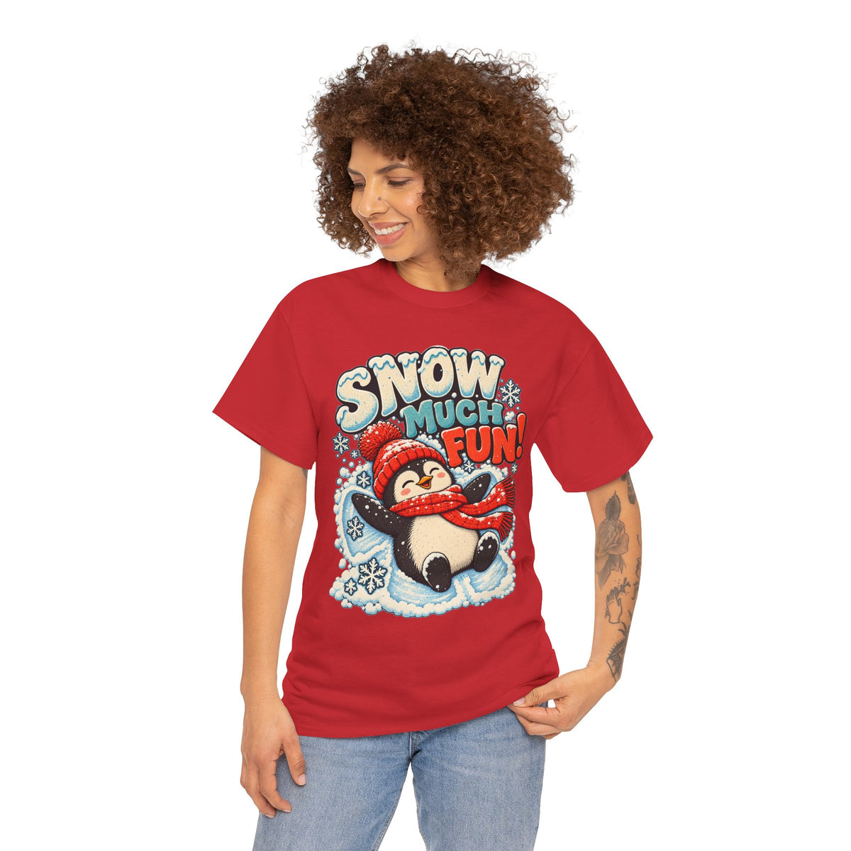 Snow Much Fun: Snow Angel Penguin T-Shirt