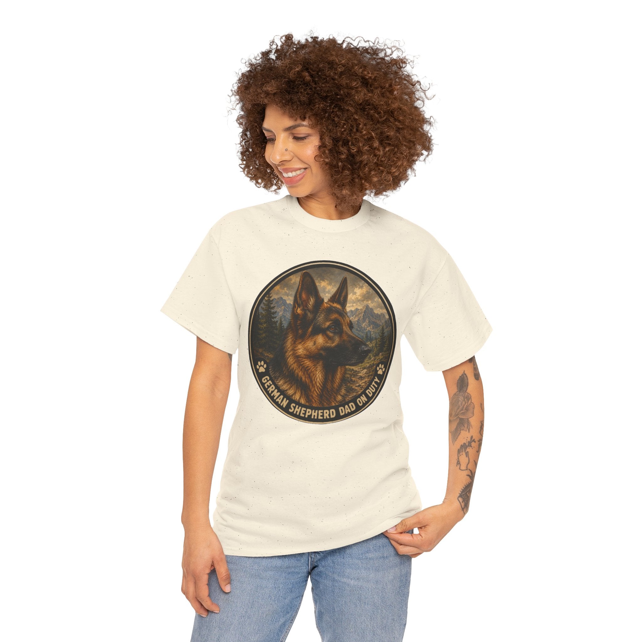 German Shepherd Dad On Duty T-Shirt | German Shepherd Owner Tee