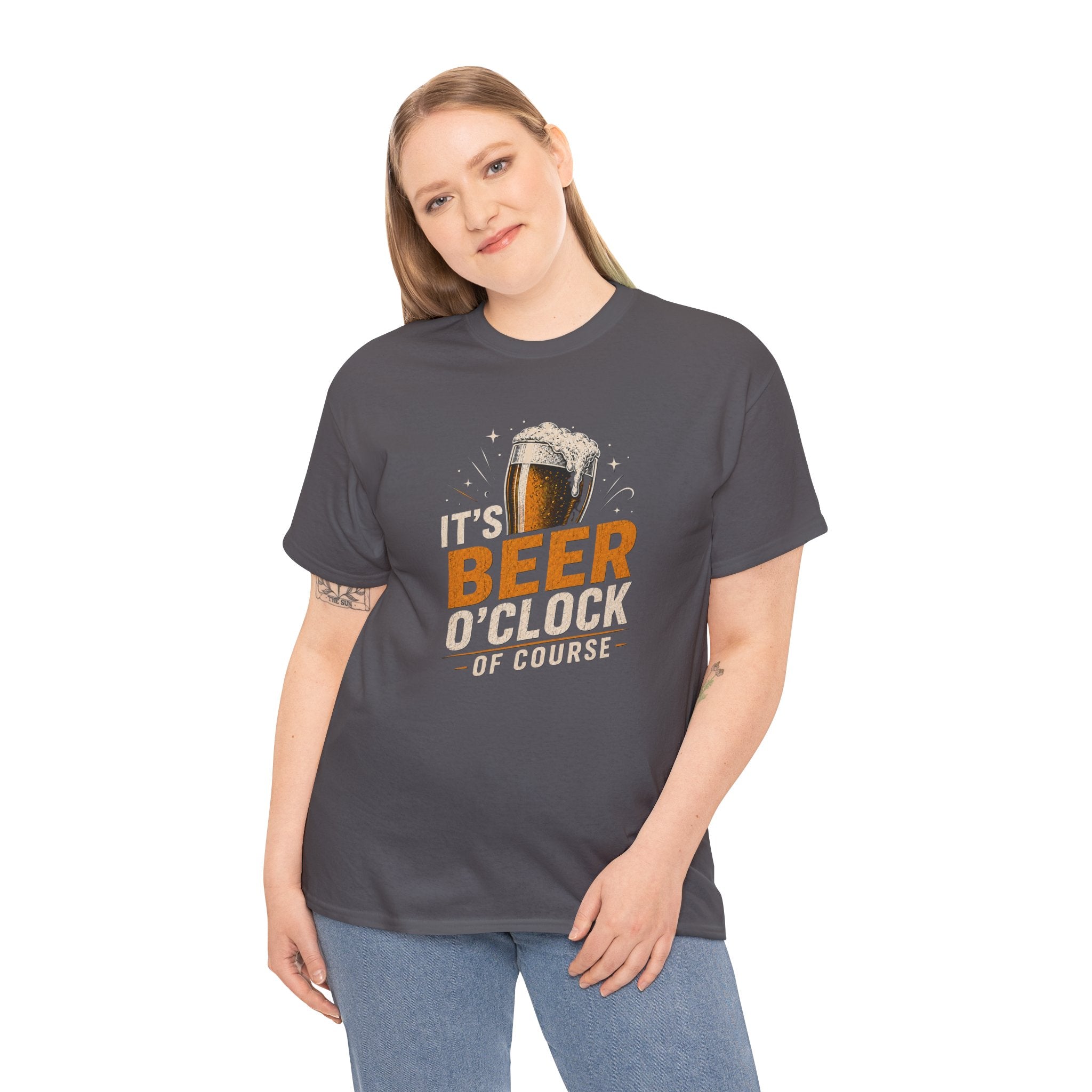 Beer O'Clock T-Shirt | Funny Beer Lover Tee | Humorous Drinking Graphic T-Shirt | Gift for Beer Fans