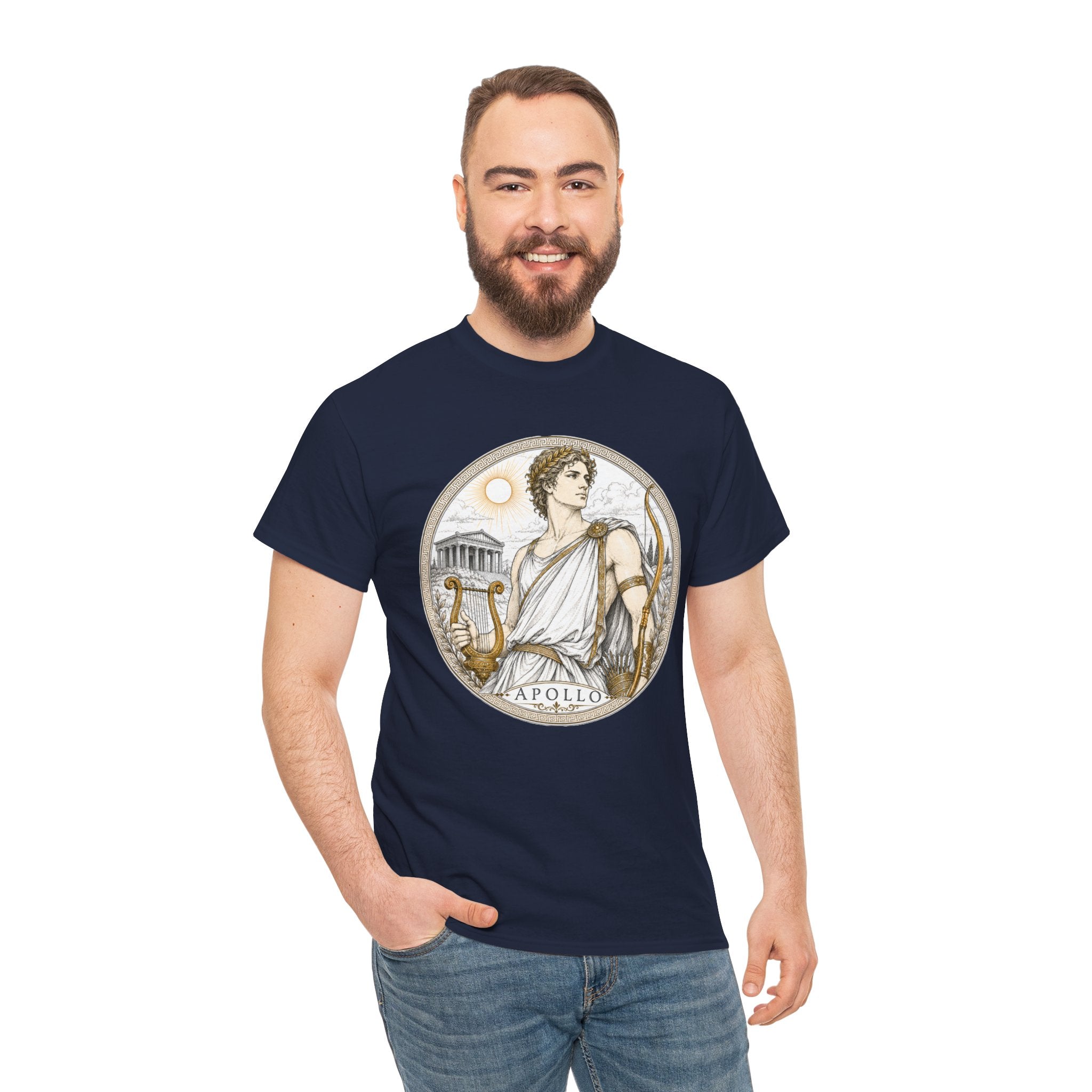 Apollo Greek Mythology T-Shirt — God of the Sun Music Light Lyre Bow Oracle