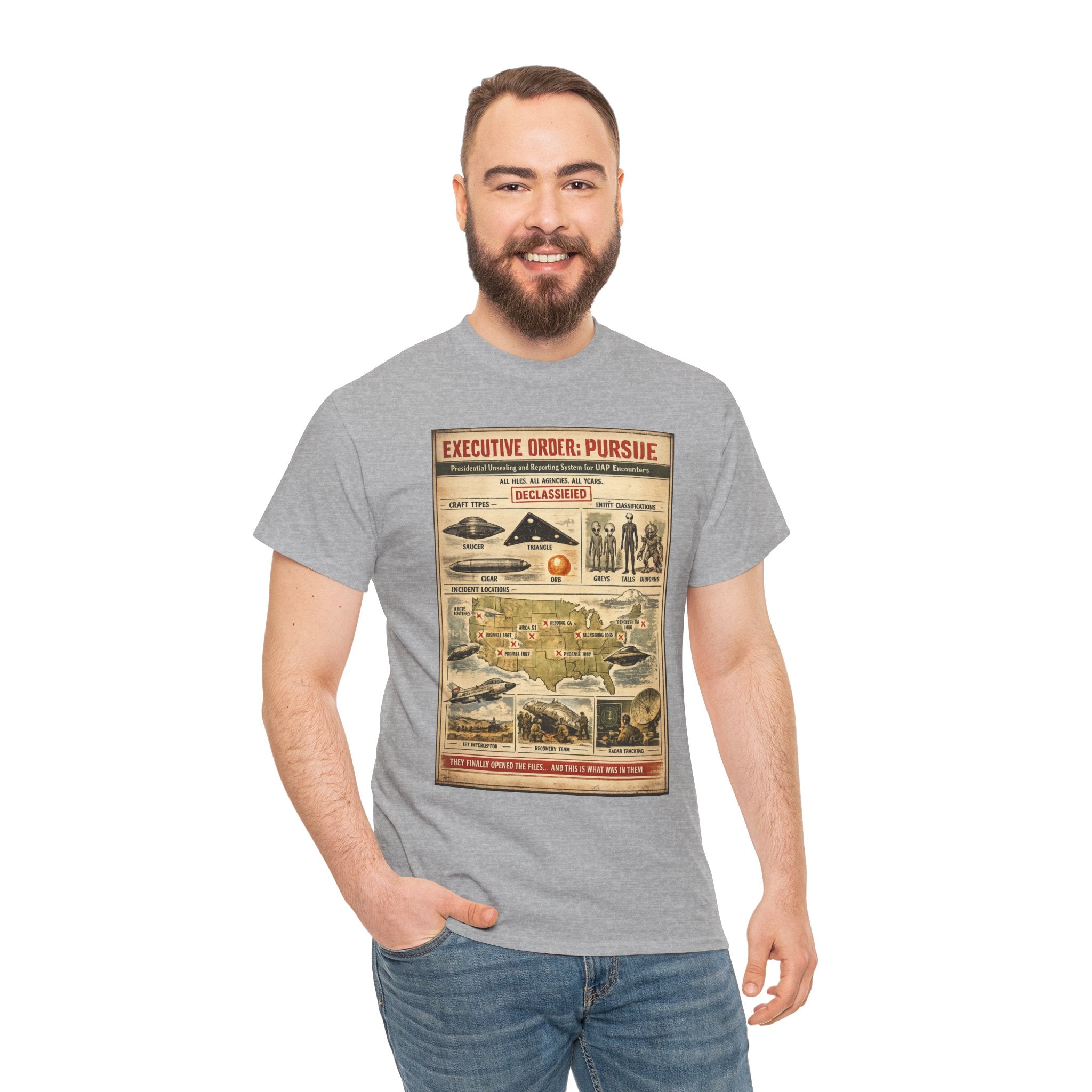 The Disclosure – Pentagon UAP Files Declassified 1940s Technical Field Brief Vintage Graphic T-Shirt