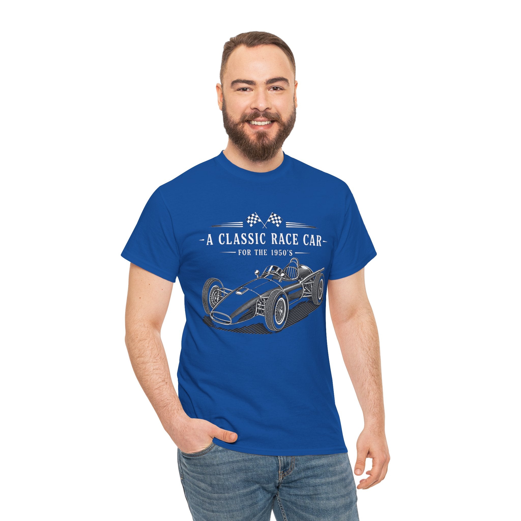 Classic Race Car T-Shirt – Vintage Open-Wheel Racing Graphic