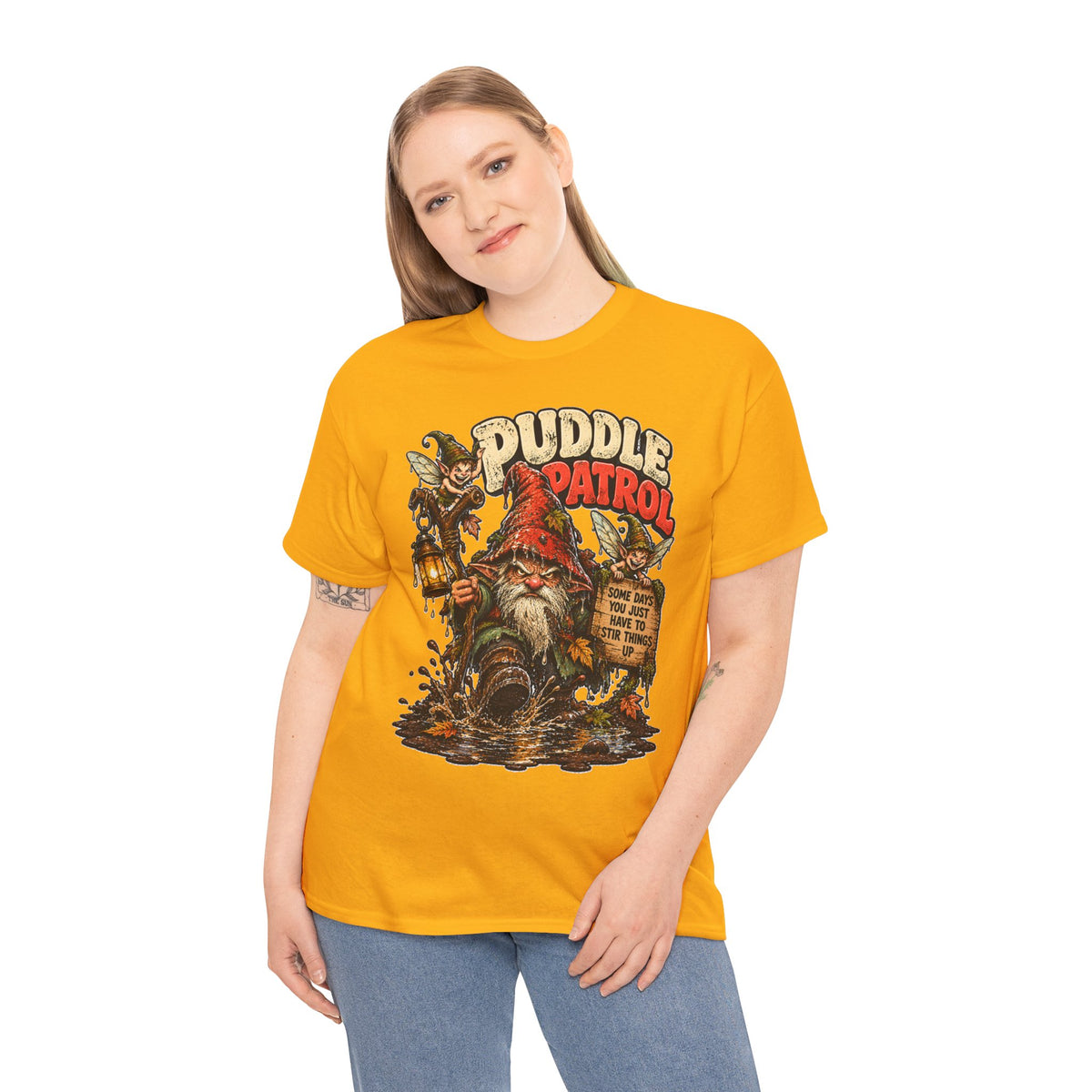 Puddle Patrol: Grumpy Gnome and Pixies T-Shirt