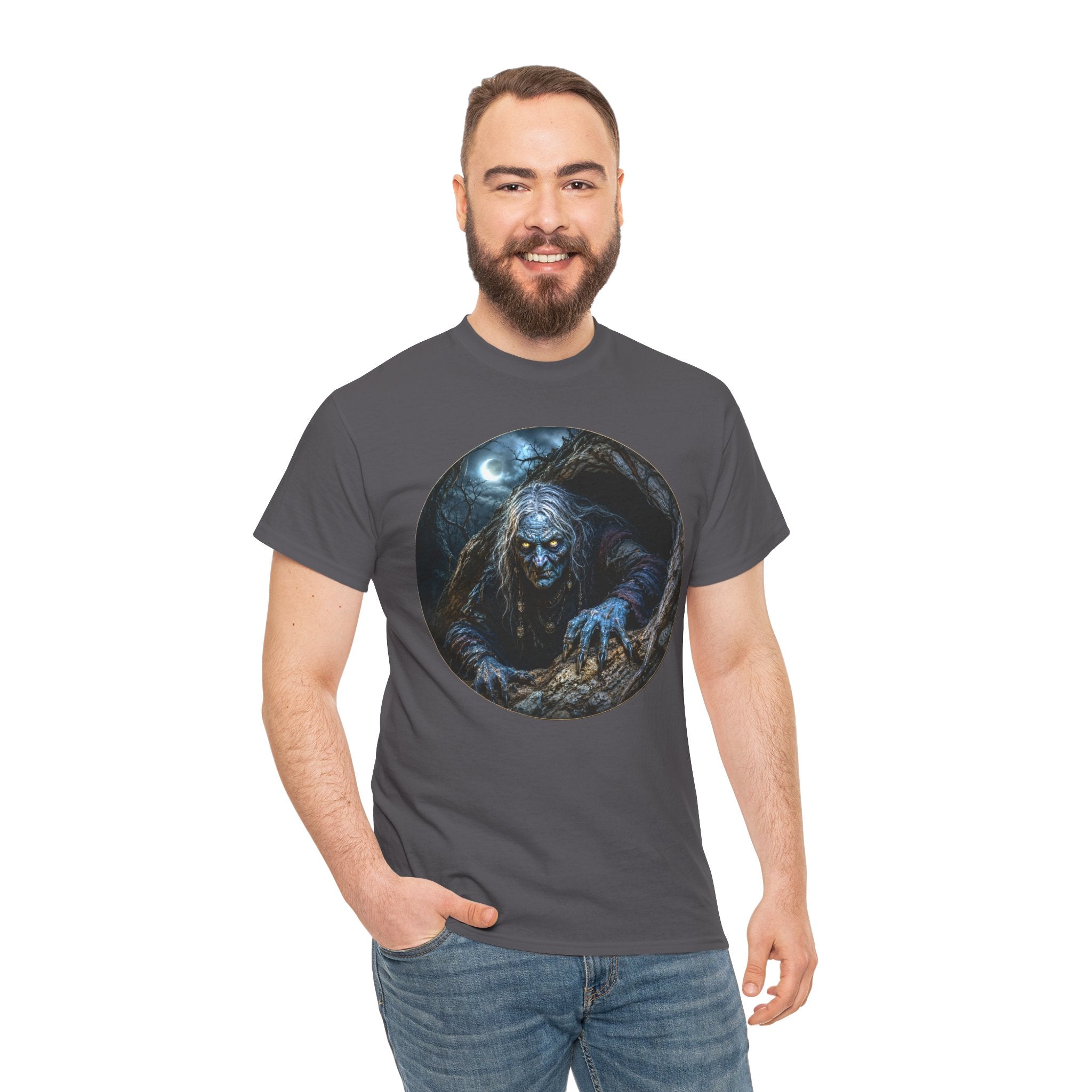The Hollow Hag T-Shirt | Crone Witch Folklore Tee | Valegrim