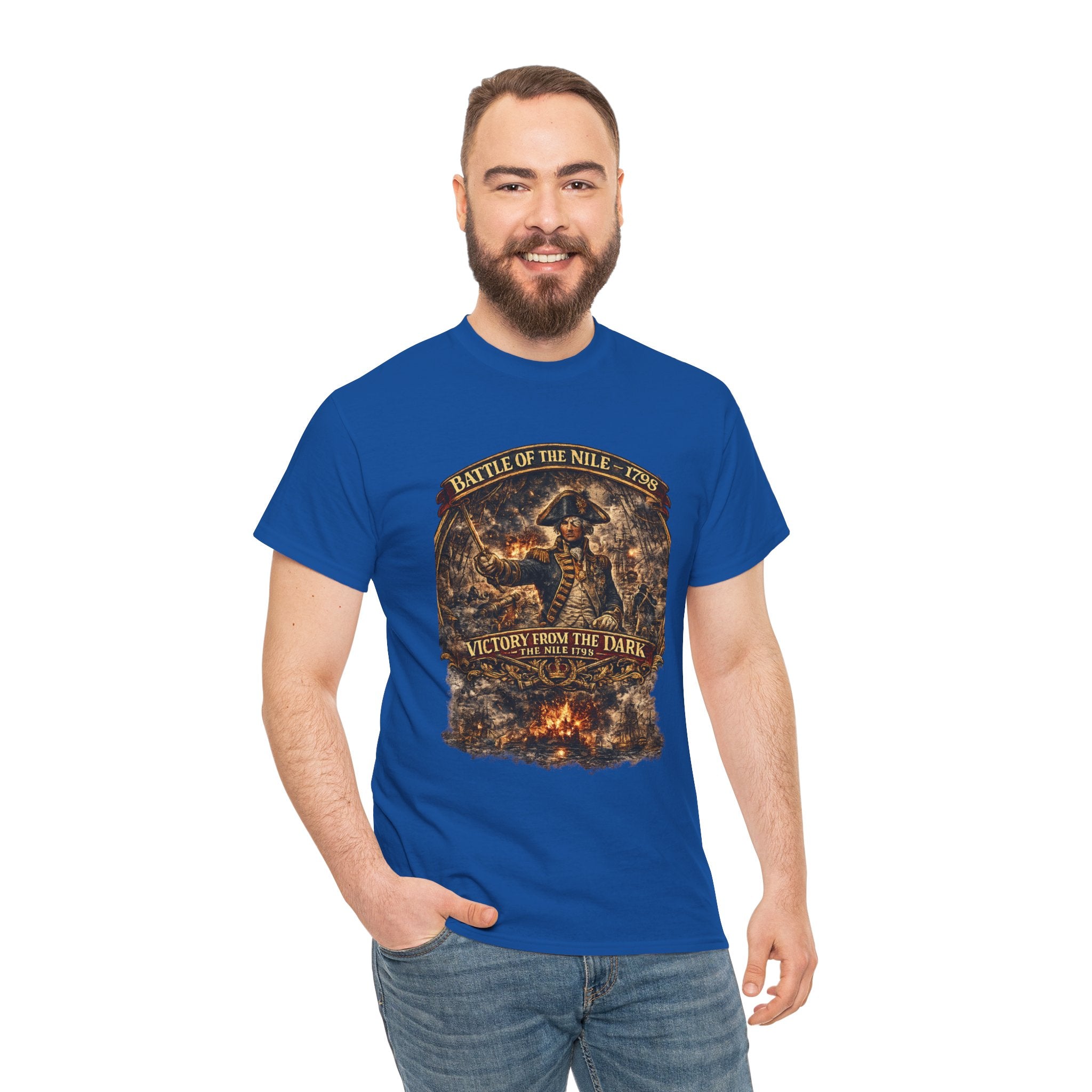 Admiral Nelson Battle of the Nile T-Shirt | 1798 Naval History Graphic Tee | Royal Navy Shirt