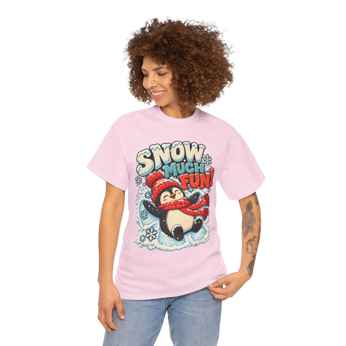 Snow Much Fun: Snow Angel Penguin T-Shirt