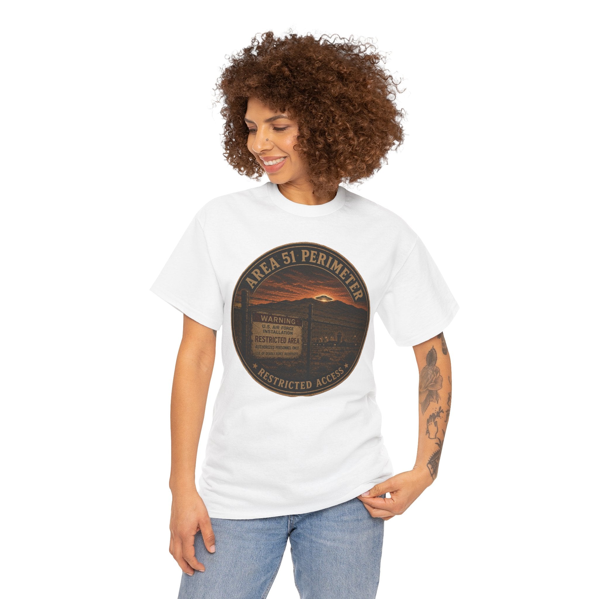 Area 51 Perimeter T-Shirt | UFO Conspiracy Tee