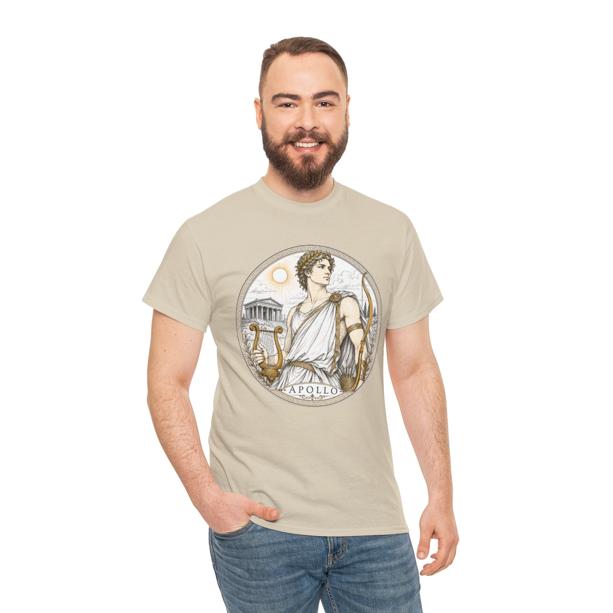Apollo Greek Mythology T-Shirt — God of the Sun Music Light Lyre Bow Oracle