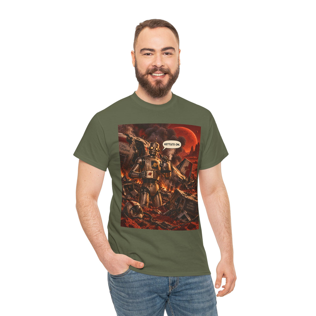 Kettle's On Retro Robot T-Shirt