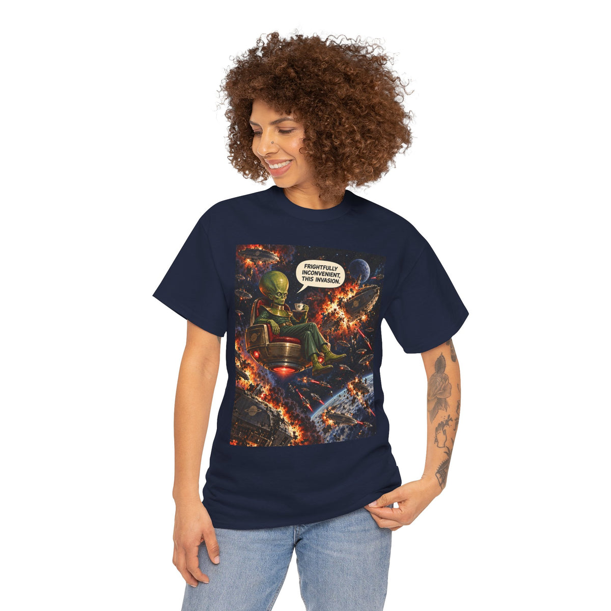Frightfully Inconvenient Retro Alien Overlord T-Shirt