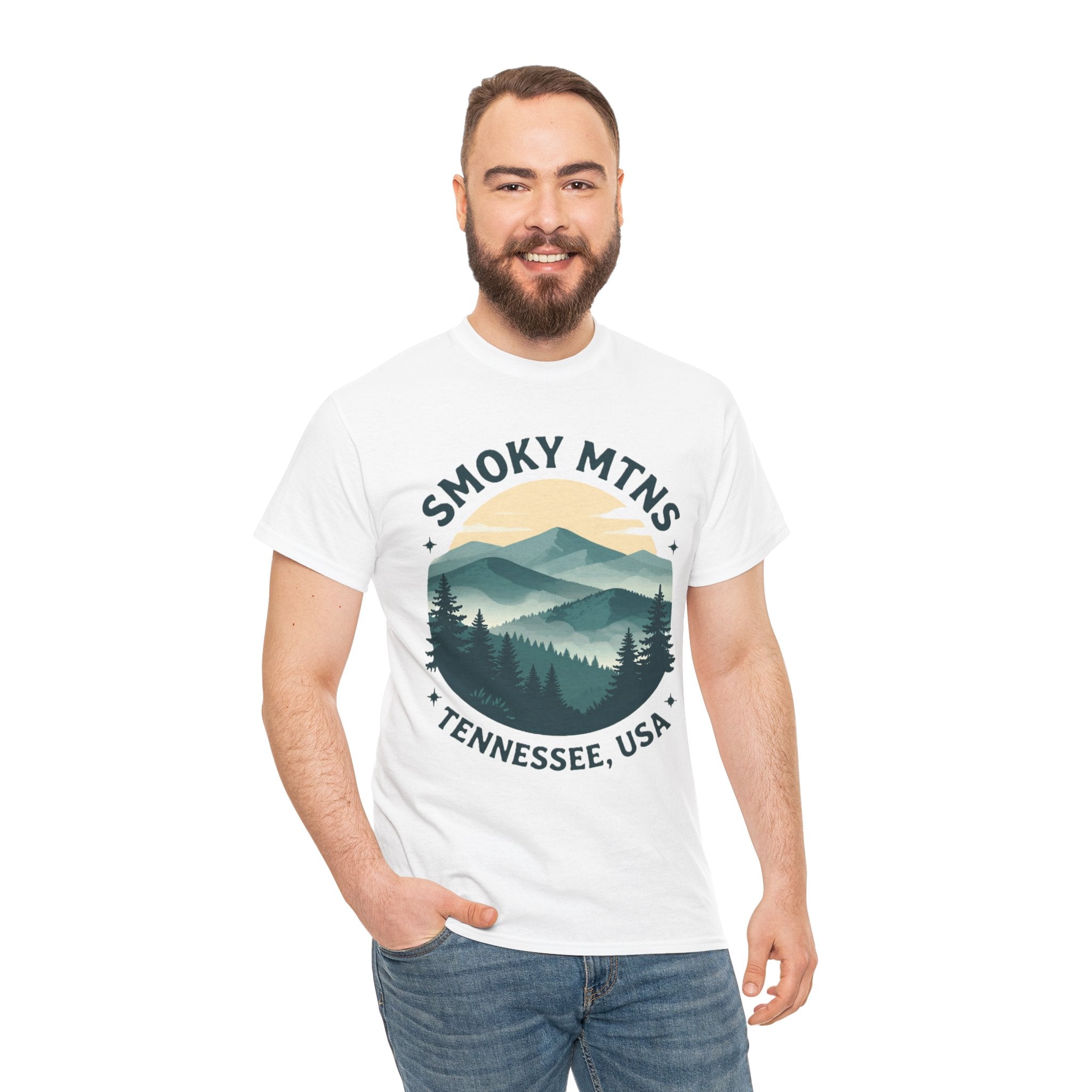 Smoky Mtns Tennessee Tee — Scenic Mountain Sunset T‑Shirt