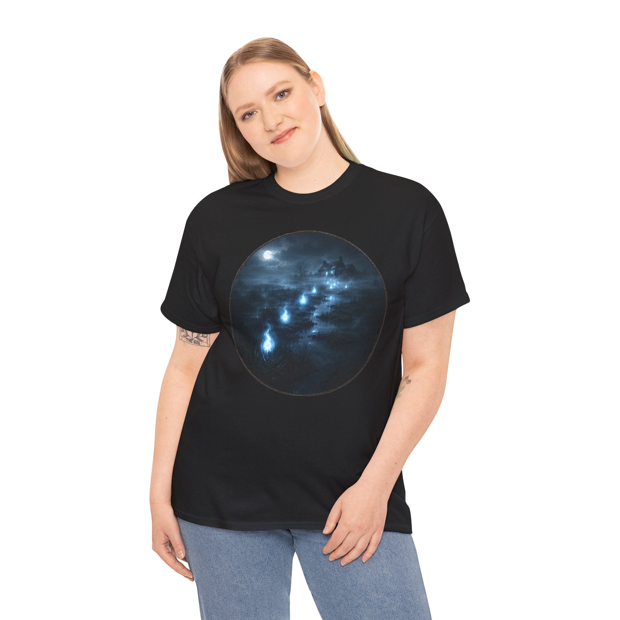 Will-o'-the-Wisp T-Shirt | Marsh Light Folklore Tee