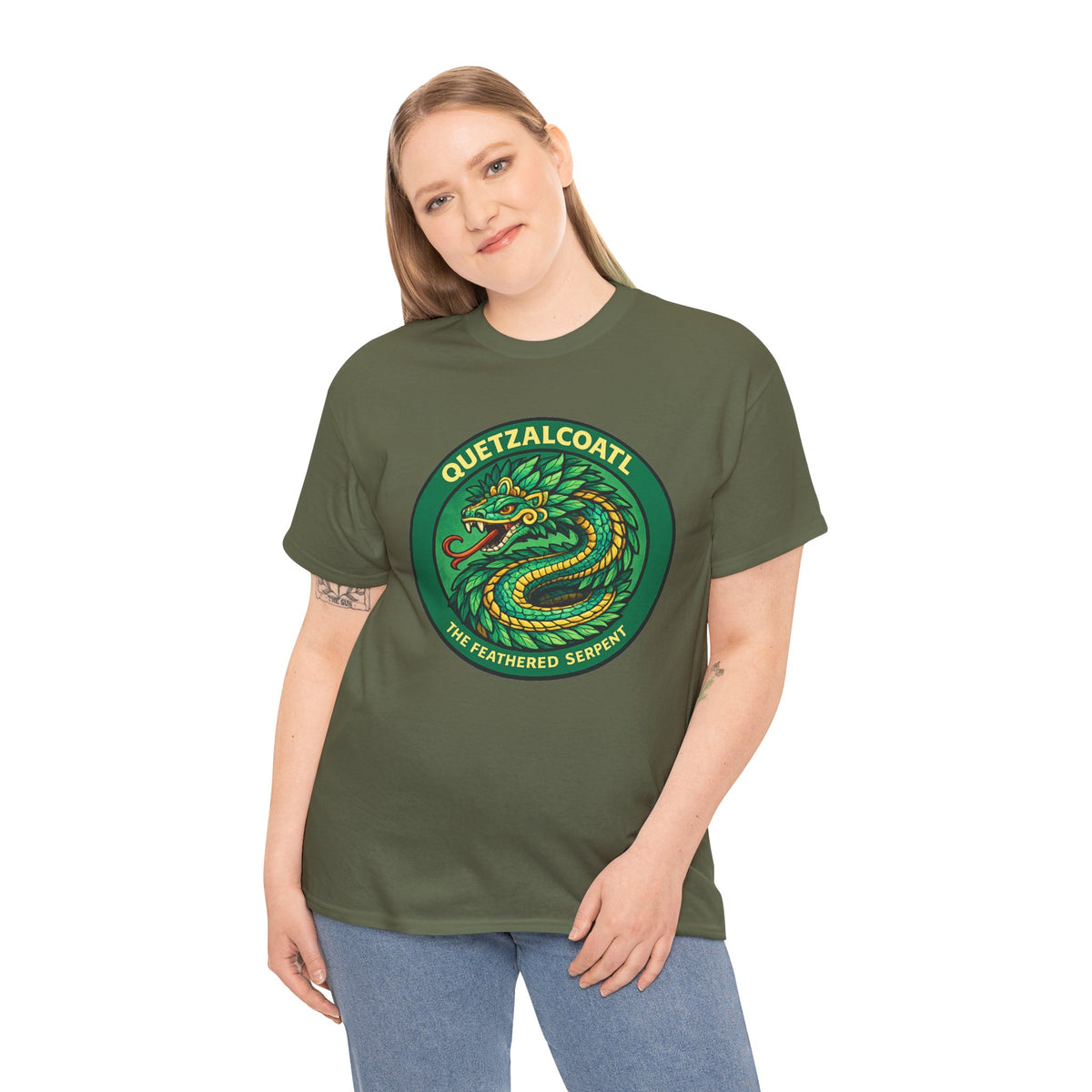 Quetzalcoatl The Feathered Serpent T-Shirt – Aztec Mythology Graphic Tee