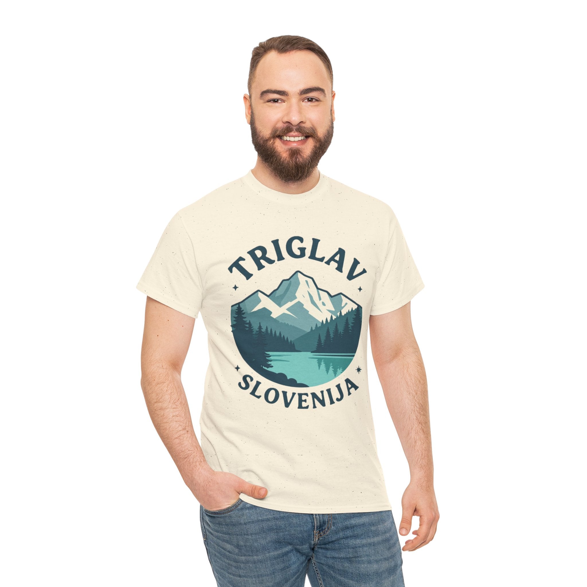 Triglav Slovenia Mountain T‑Shirt — Scenic Hiking Nature Tee