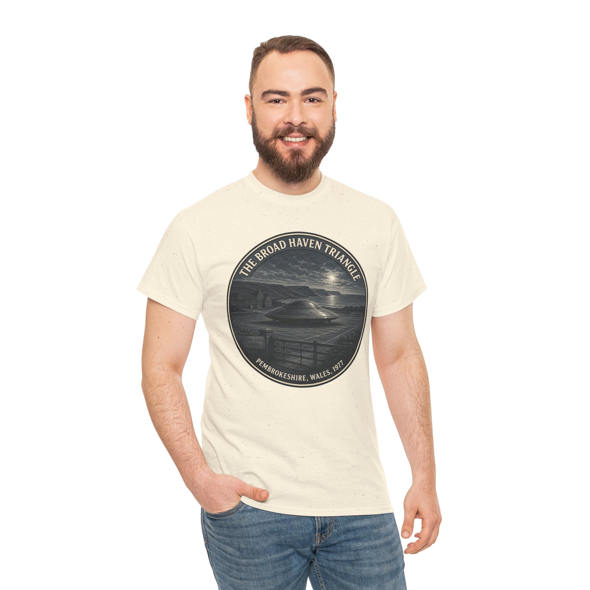 The Broad Haven Triangle T-Shirt | Pembrokeshire 1977 UFO Tee