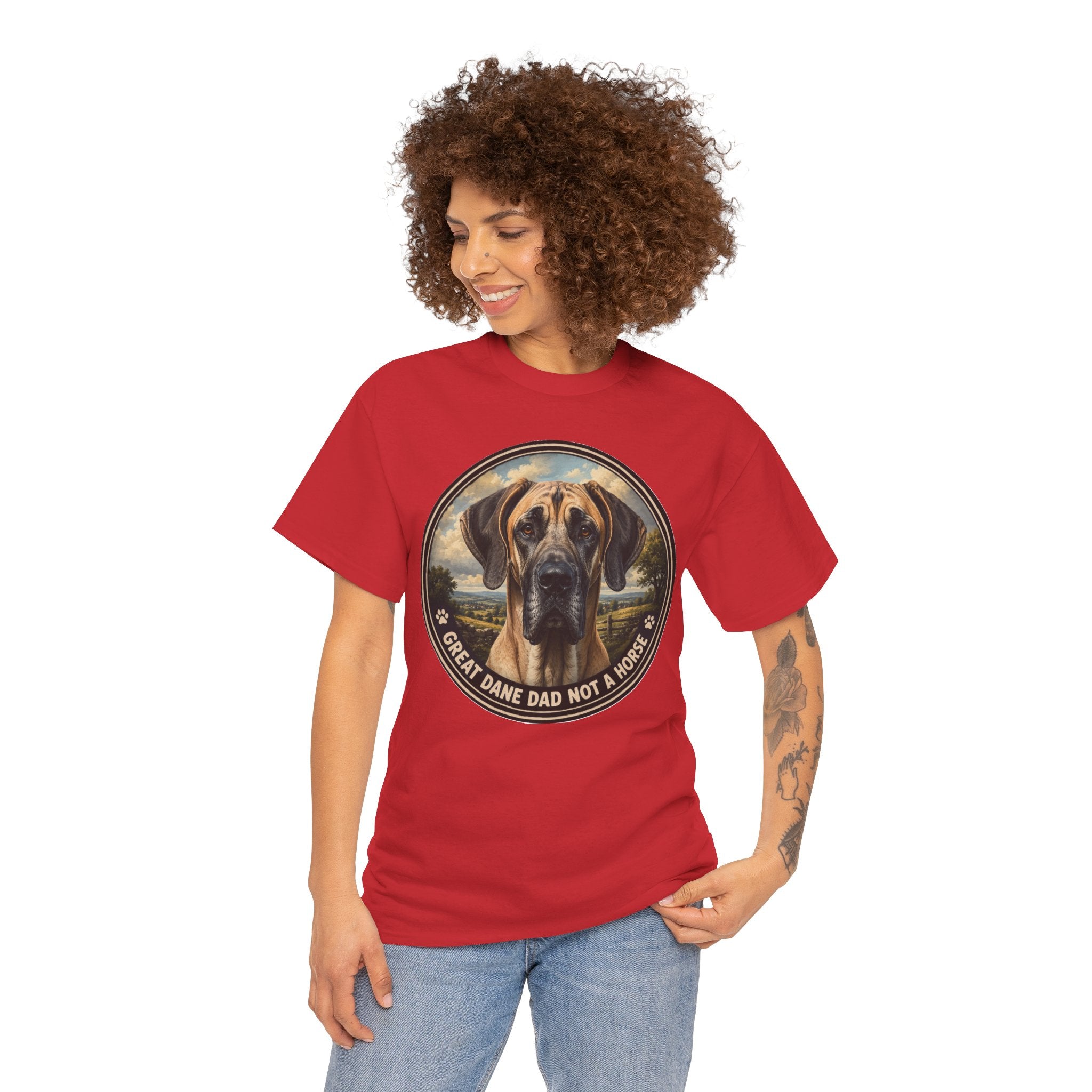 Great Dane Dad Not a Horse T-Shirt | Great Dane Owner Tee