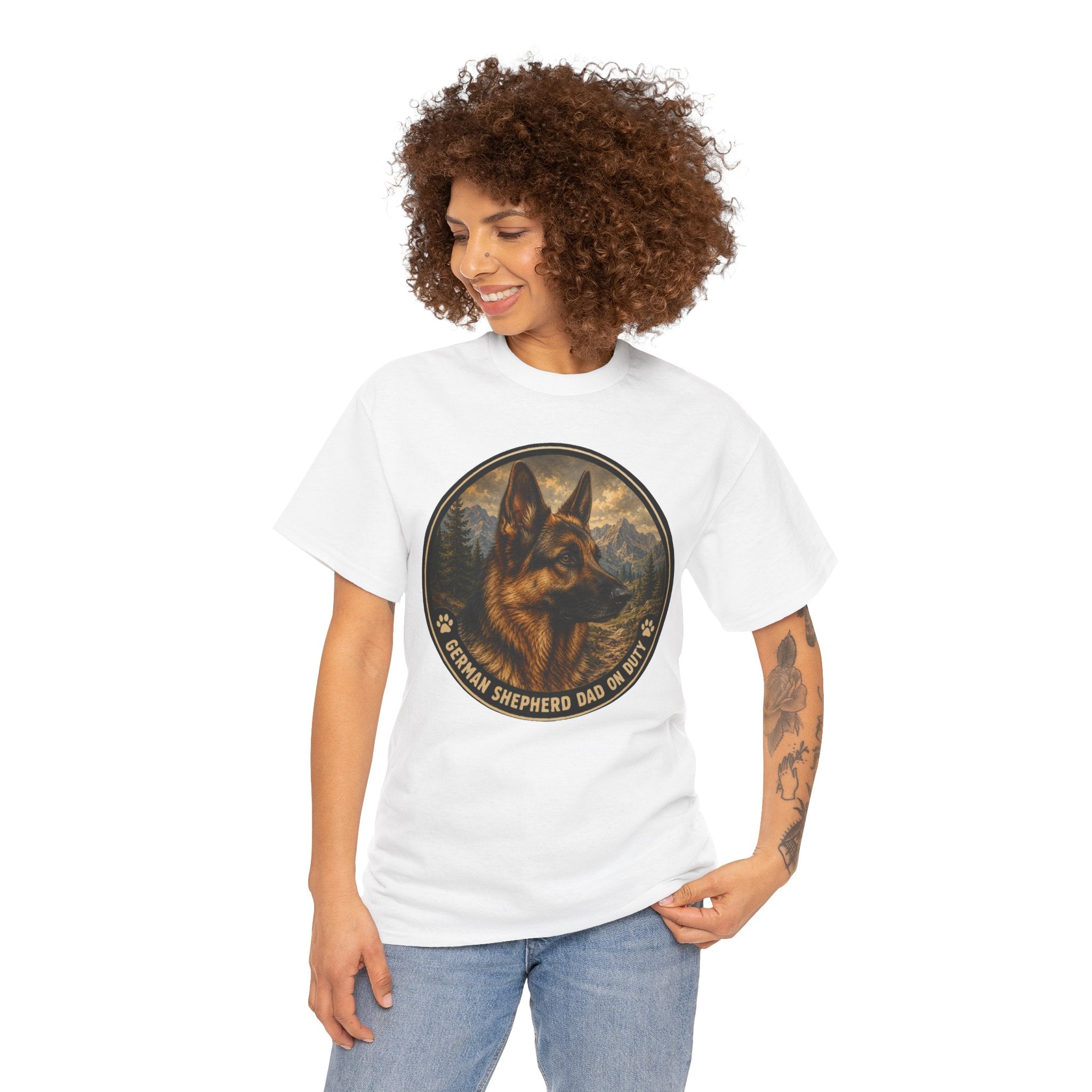 German Shepherd Dad On Duty T-Shirt | German Shepherd Owner Tee
