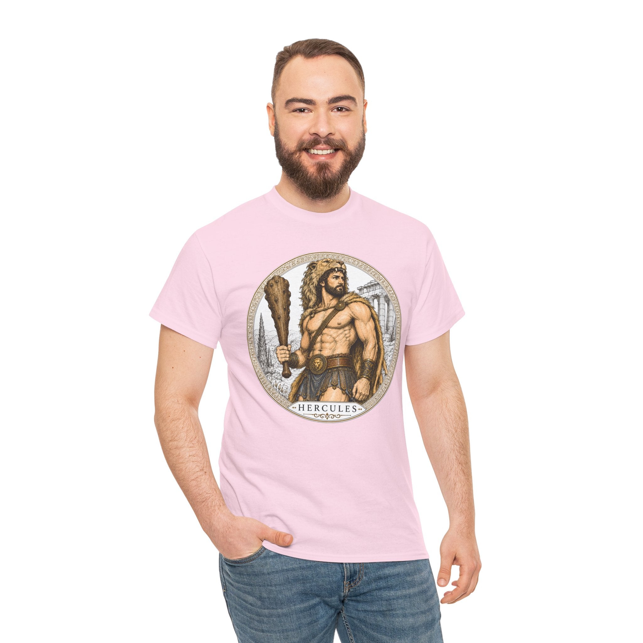 Hercules Greek Mythology T-Shirt — Ancient Warrior Hero Lion Skin Club