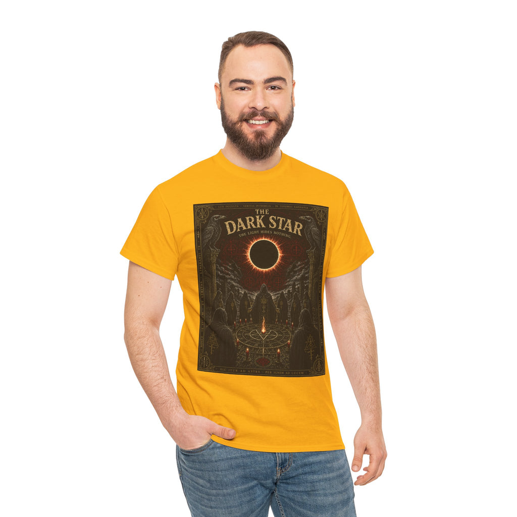 The Dark Star T-Shirt | Solar Eclipse Occult Graphic Tee | Ritual Circle Esoteric Shirt | Dark Academia Mystic Art