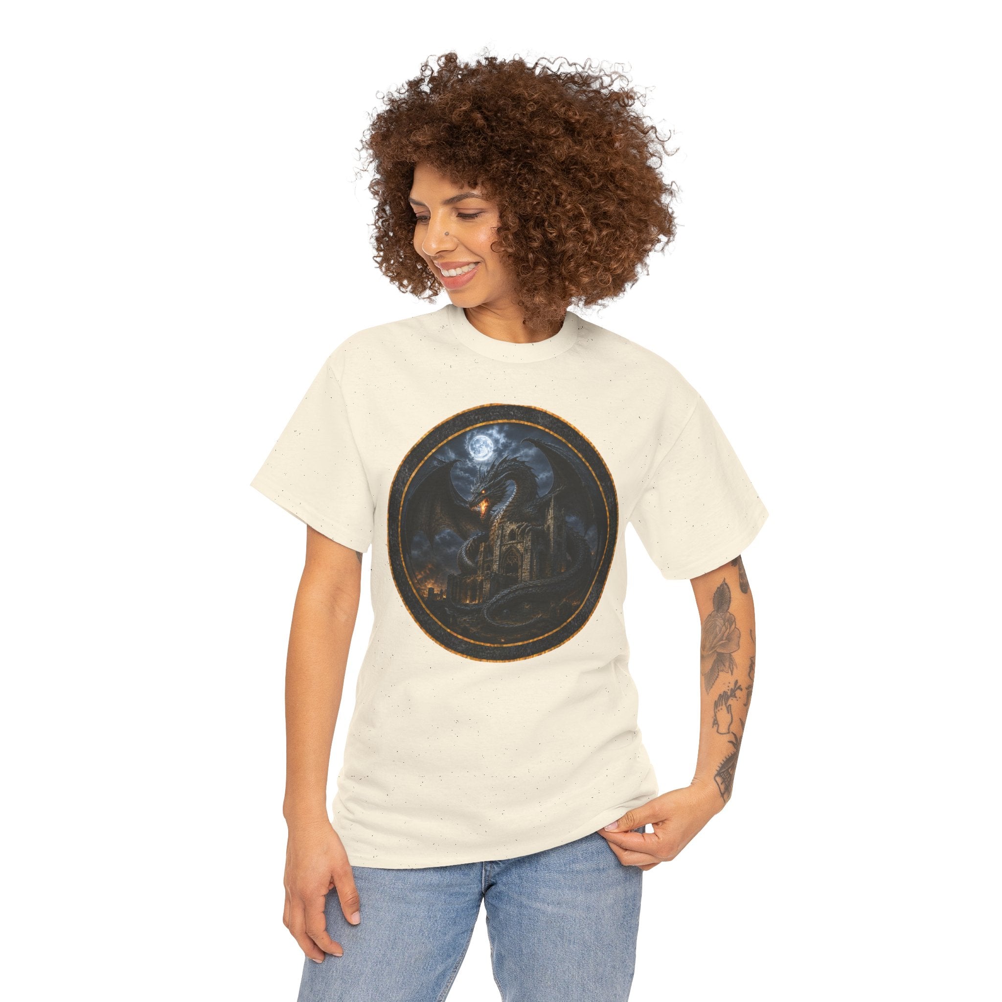 The Christchurch Dragon T-Shirt — Gothic Moonlit Fantasy Tee