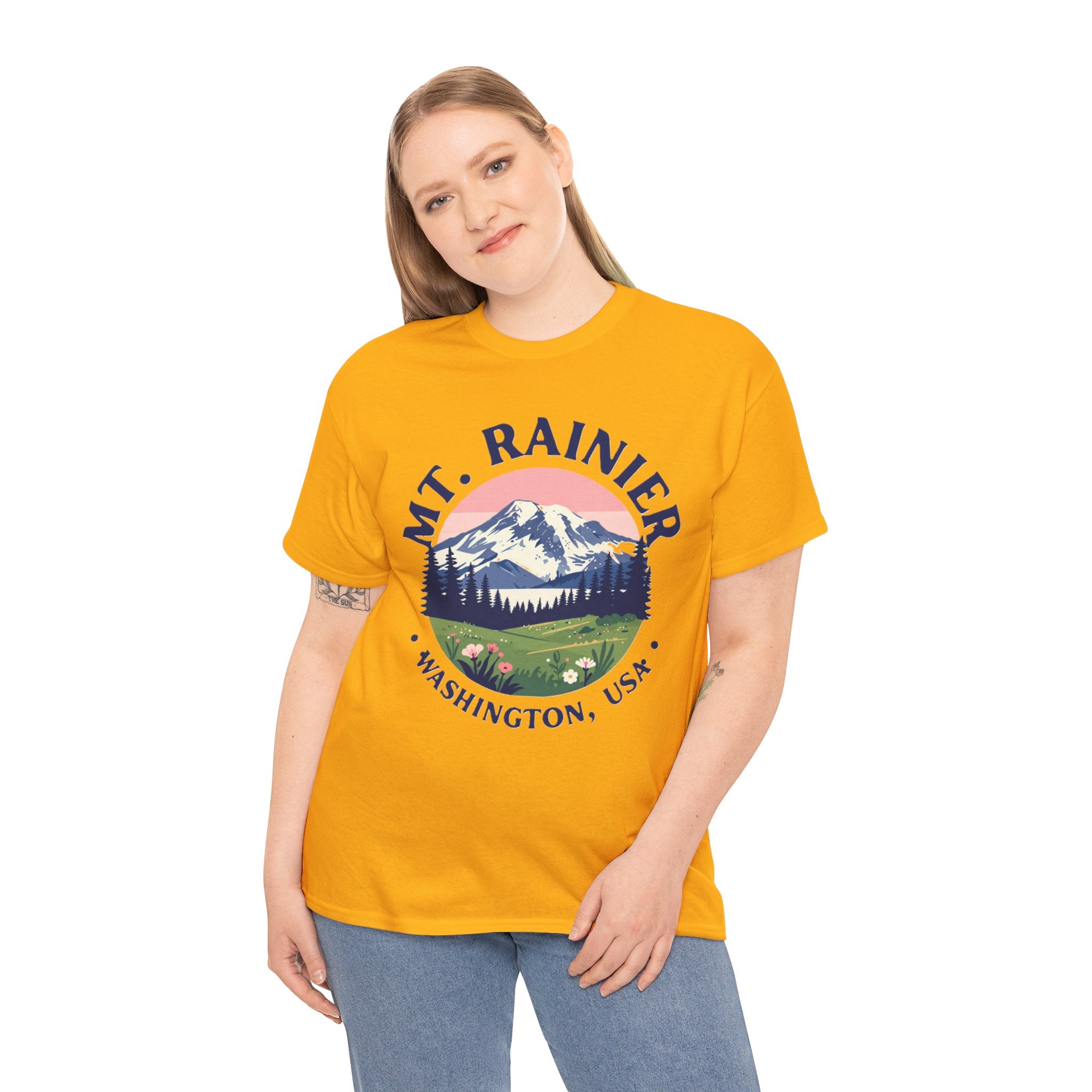 Mt. Rainier Graphic Tee — Washington National Park Vintage Mountain Shirt