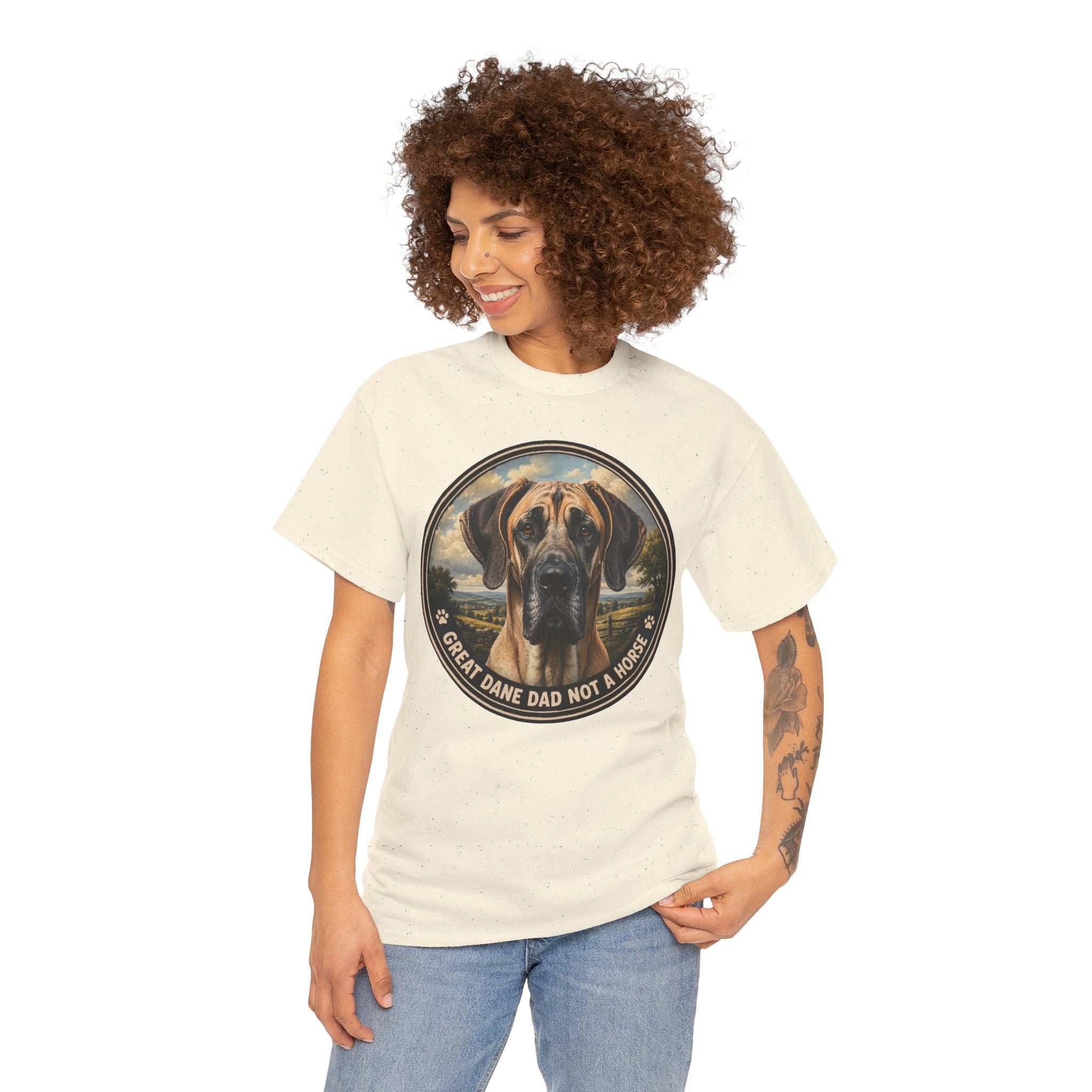 Great Dane Dad Not a Horse T-Shirt | Great Dane Owner Tee