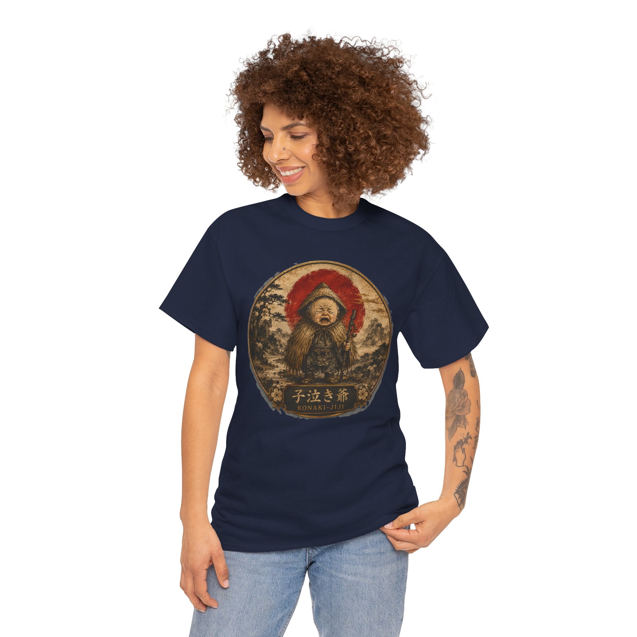 Konaki-Jiji Crying Old Man T-Shirt | Japanese Yōkai Tee