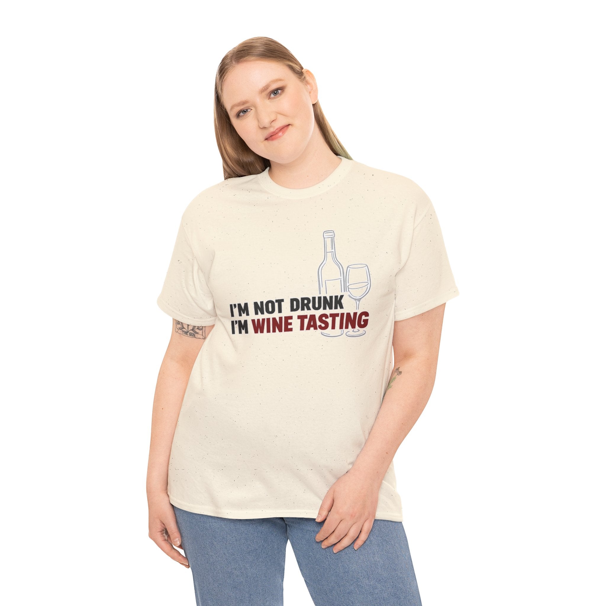 I'm Not Drunk, I'm Wine Tasting T-Shirt — Funny Wine Lover Graphic Tee