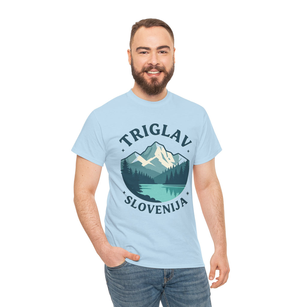 Triglav Slovenia Mountain T‑Shirt — Scenic Hiking Nature Tee