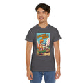 Roll With The Roars T-Shirt | Skateboarding T-Rex Pack Jungle Design | Funny Dinosaur Graphic Tee | Cartoon Fun Collection