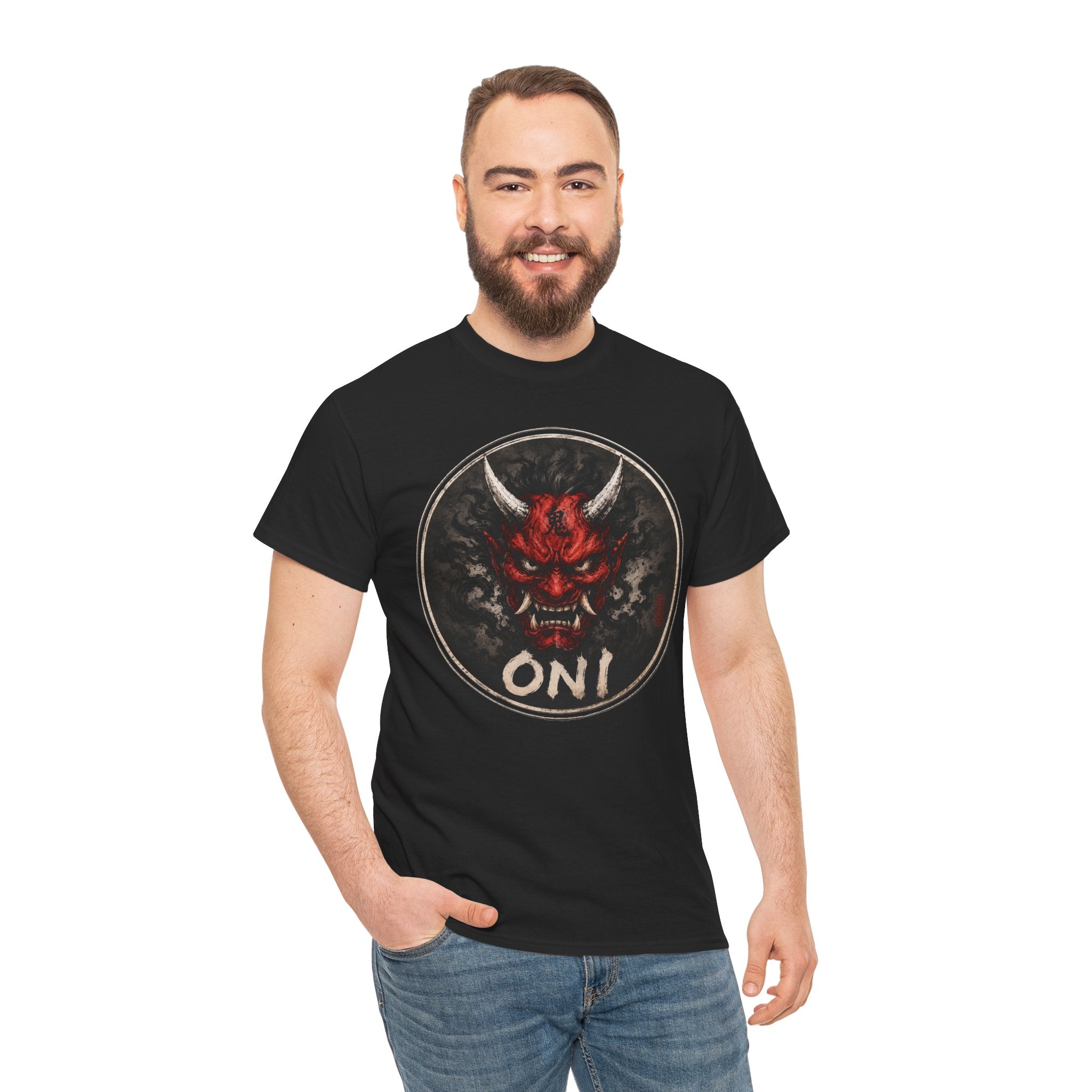 Oni Demon Mask T-Shirt | Japanese Yōkai Folklore Tee