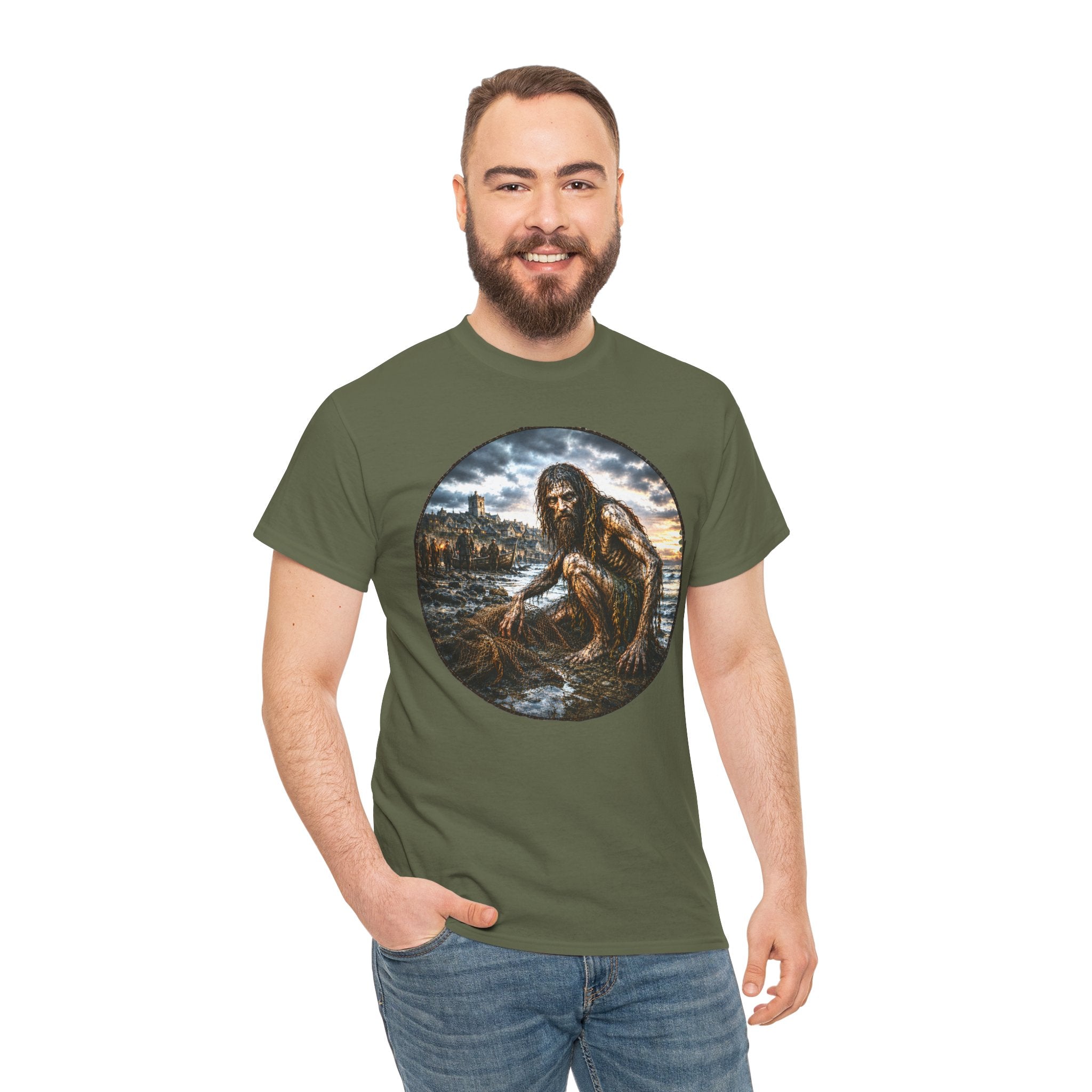 Wild Man of Orford T-Shirt | Medieval Sea Folklore Tee
