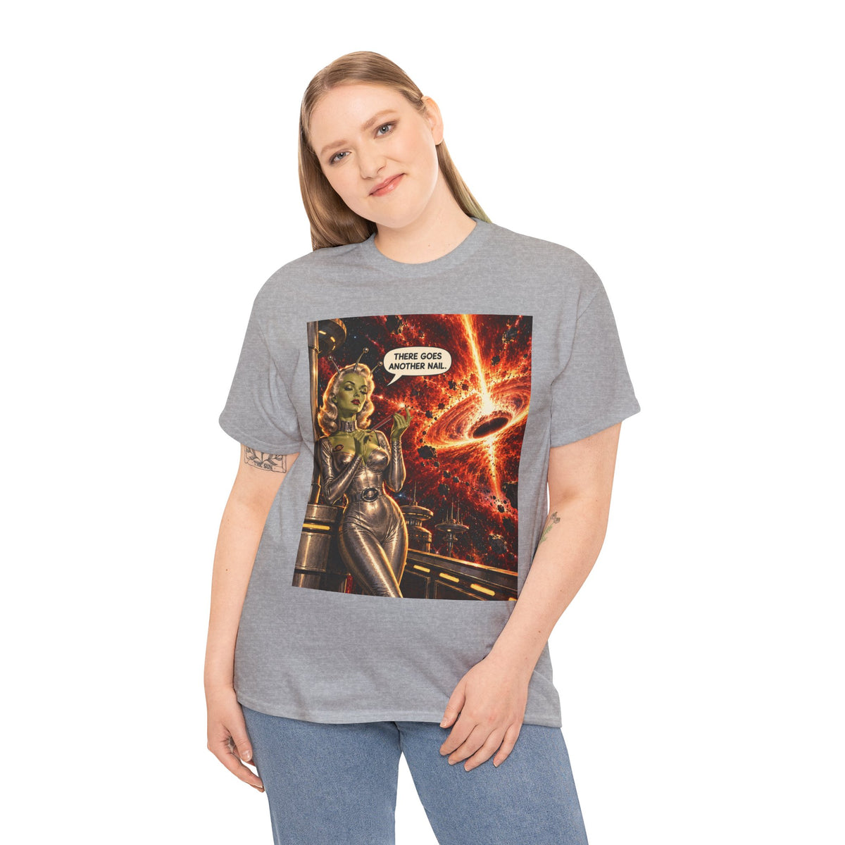There Goes Another Nail Retro Alien Woman T-Shirt