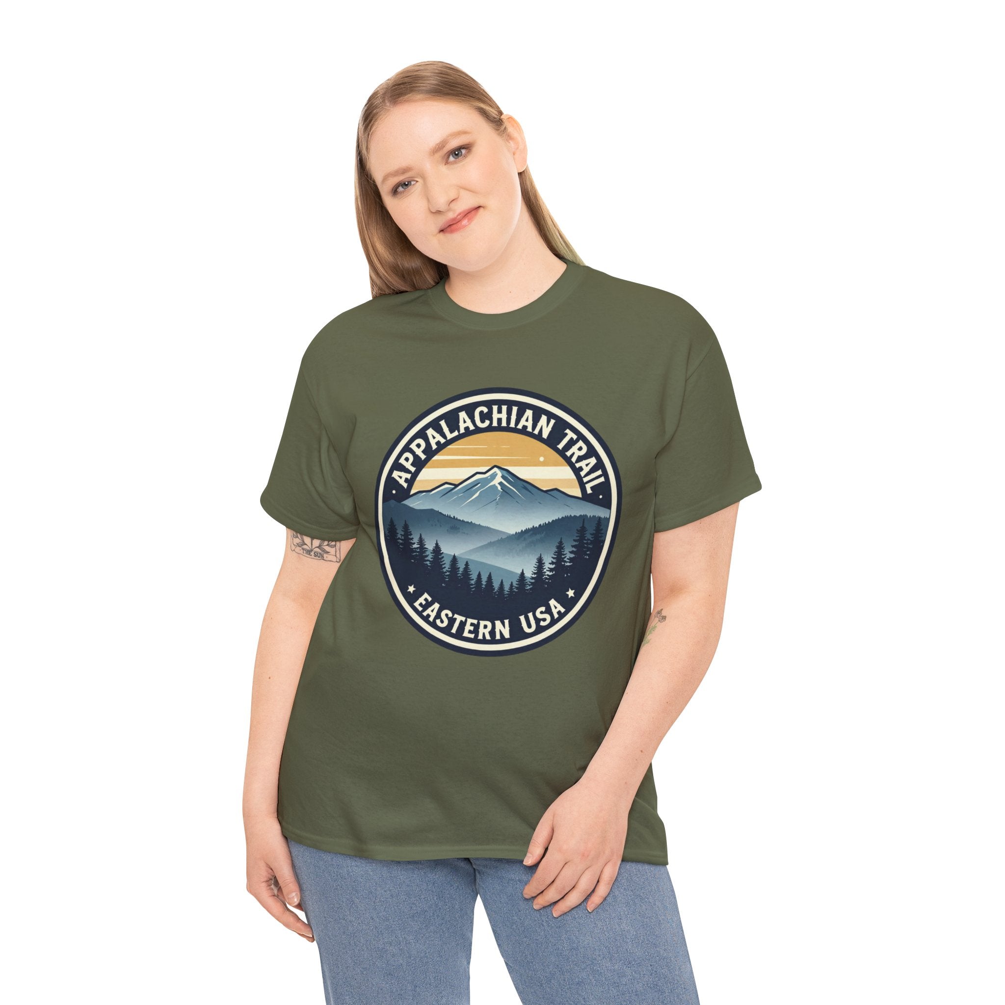 Appalachian Trail T-Shirt | AT Thru Hiker Tee | Eastern USA Vintage Mountain Badge Graphic Shirt | Hiking Gift