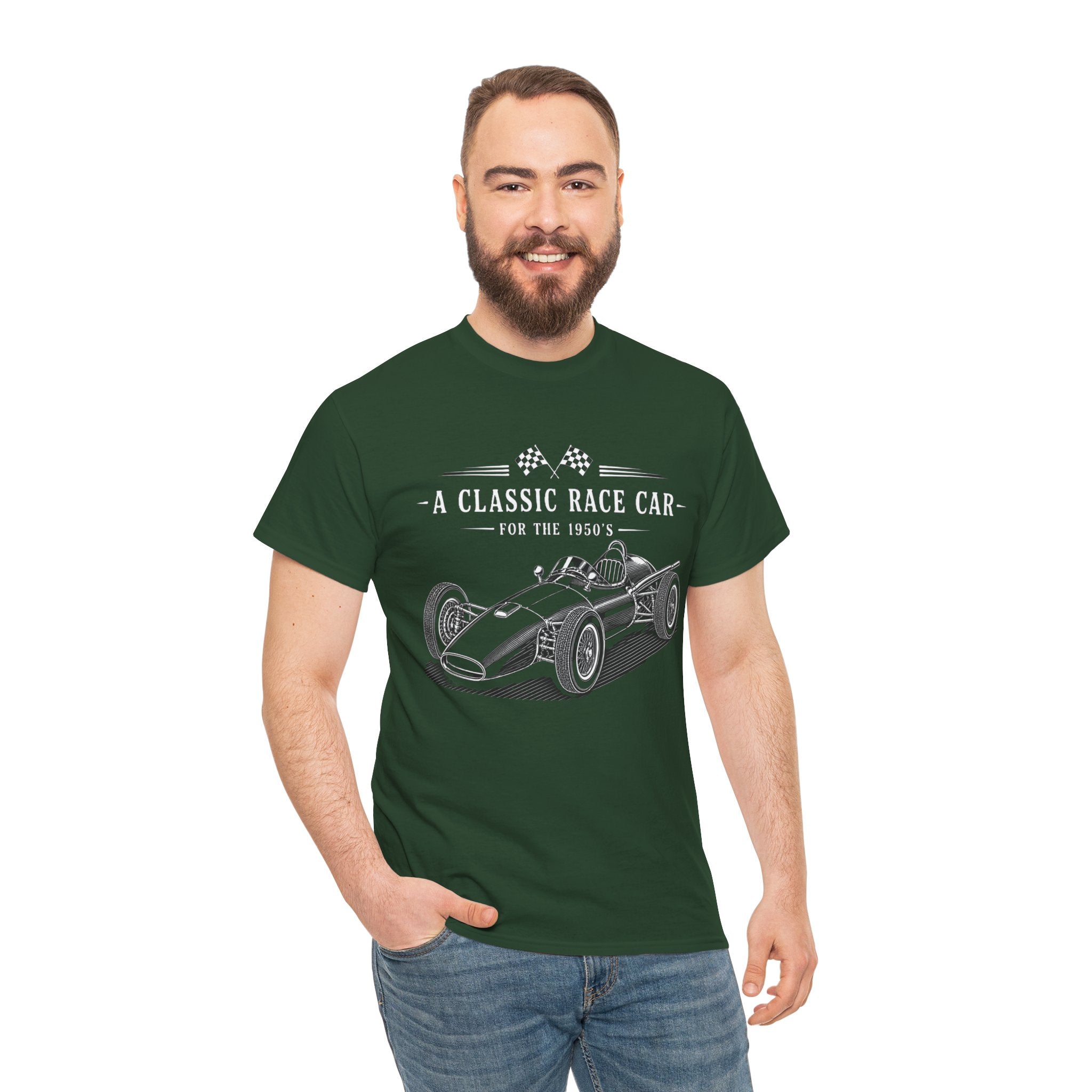 Classic Race Car T-Shirt – Vintage Open-Wheel Racing Graphic